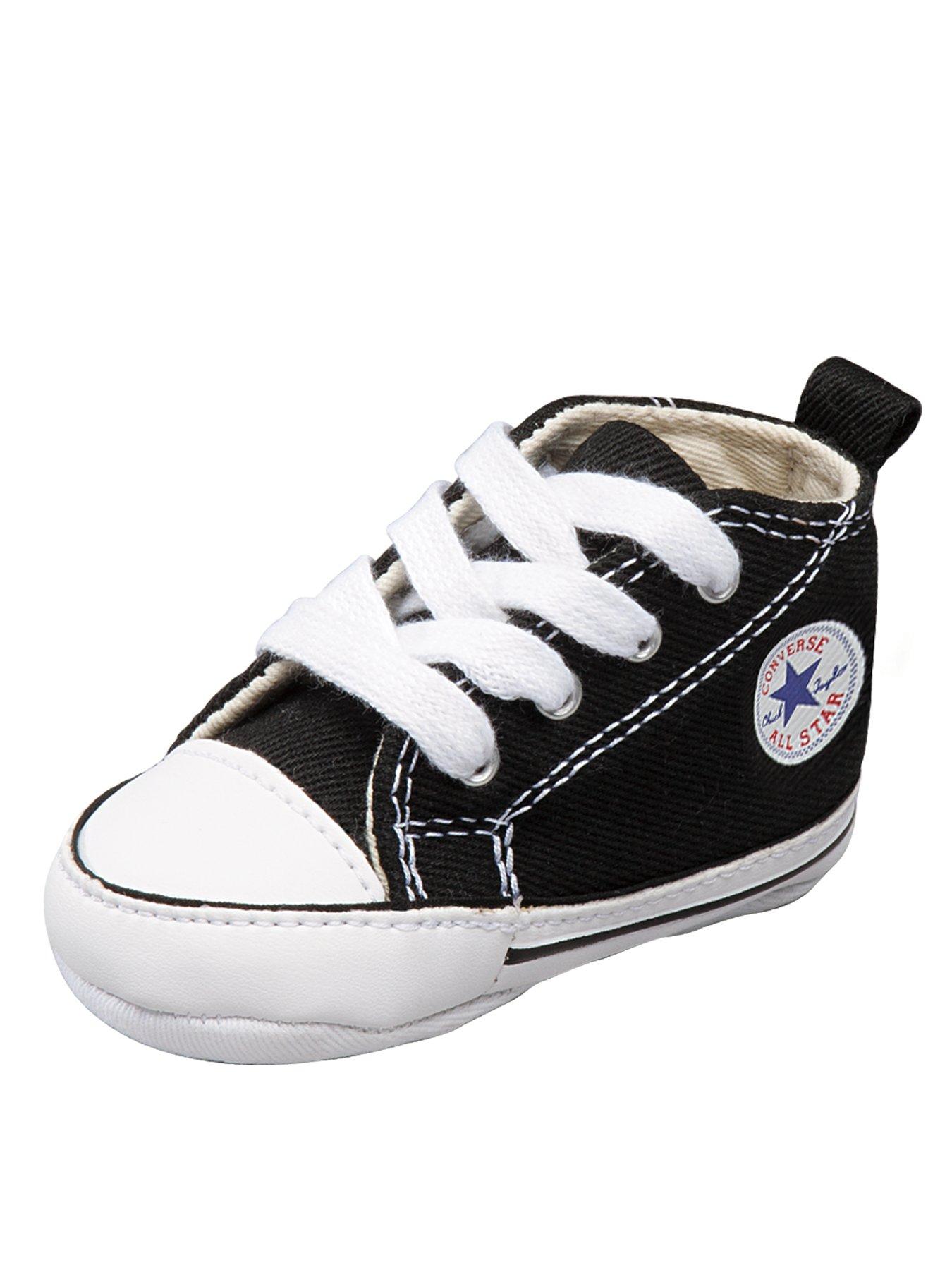 First Star Crib Shoes Black, Black First Star Crib Shoes Black, Black