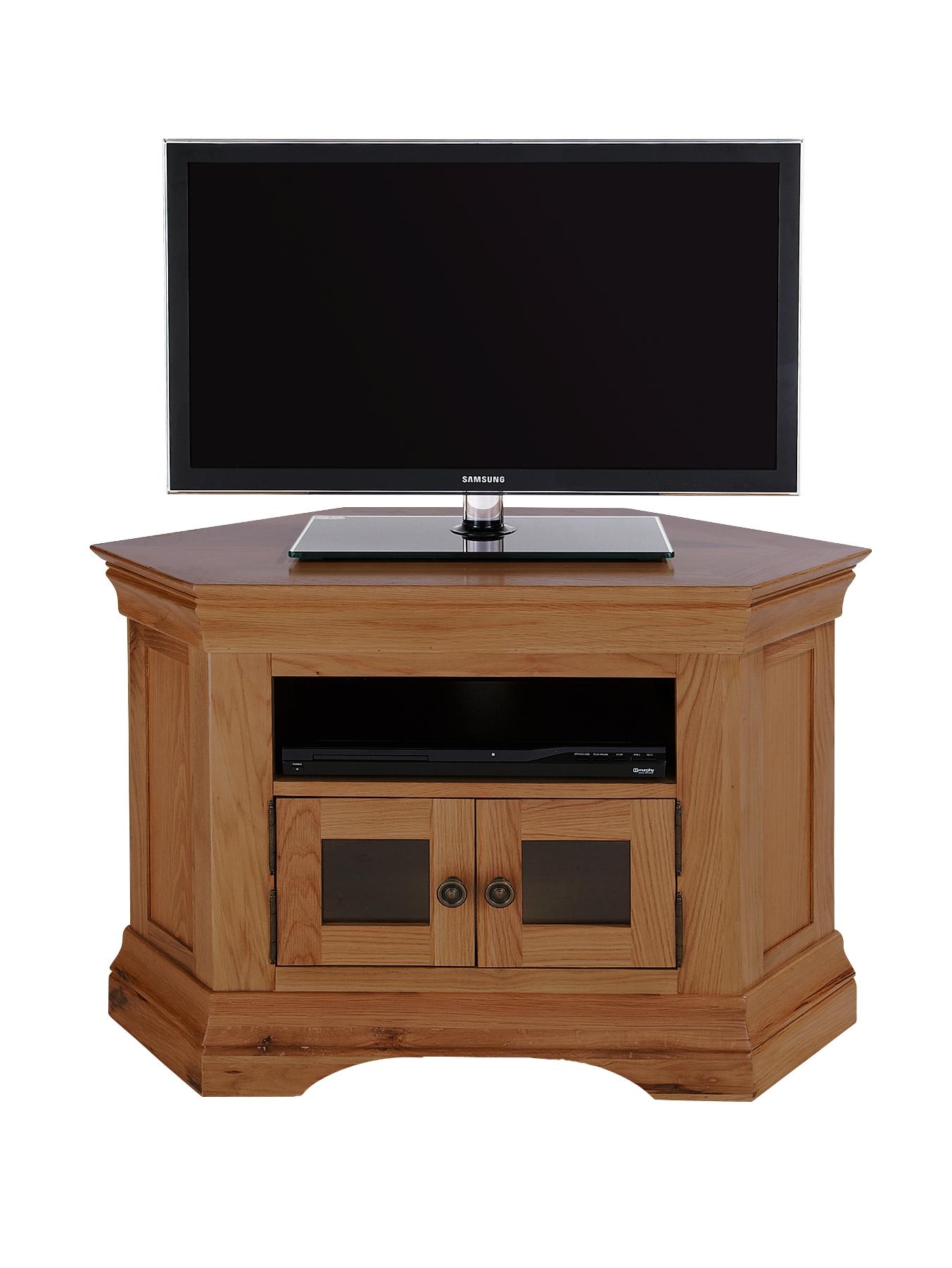 Constance Ready Assembled Solid Oak Corner TV Unit - fits up to 42 inch TV Constance Ready Assembled Solid Oak Corner TV Unit - fits up to 42 inch TV