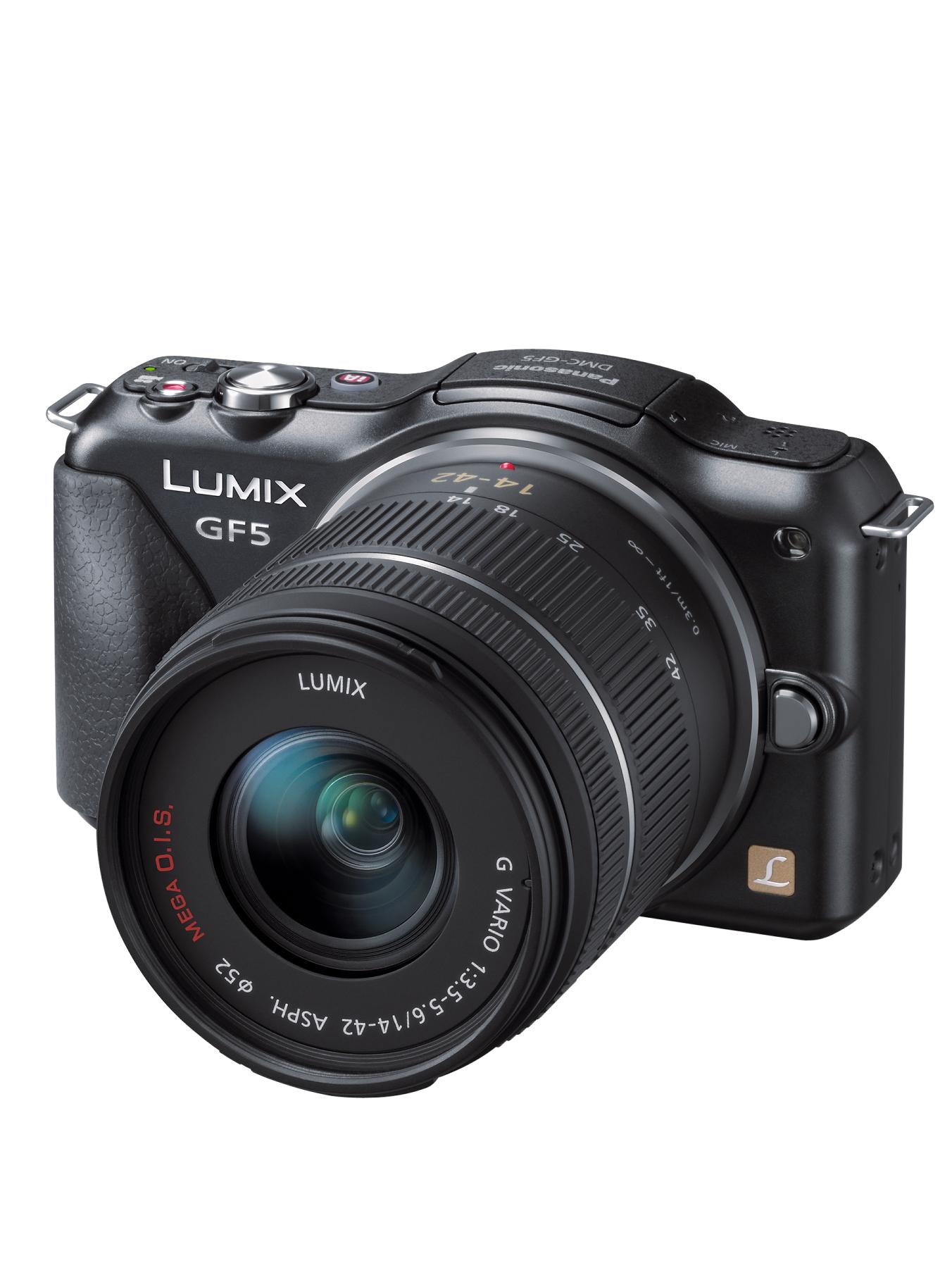 Lumix GF5 12.1 Megapixel Digital Camera with 14-42mm Lens - Black Lumix GF5 12.1 Megapixel Digital Camera with 14-42mm Lens - Black