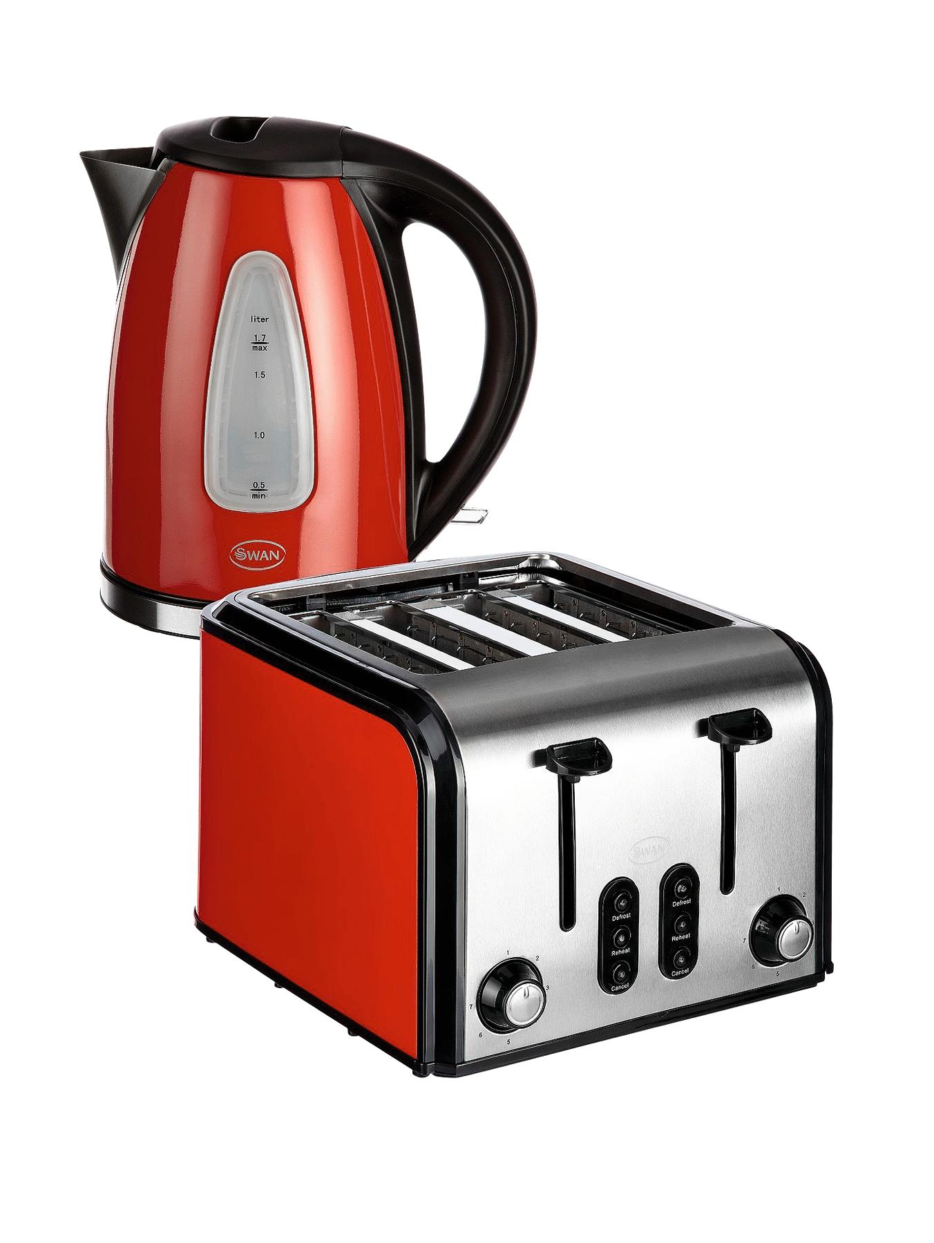 SK13110R/ST70100R Fastboil Kettle and 4 Slice Toaster Pack - Red SK13110R/ST70100R Fastboil Kettle and 4 Slice Toaster Pack - Red