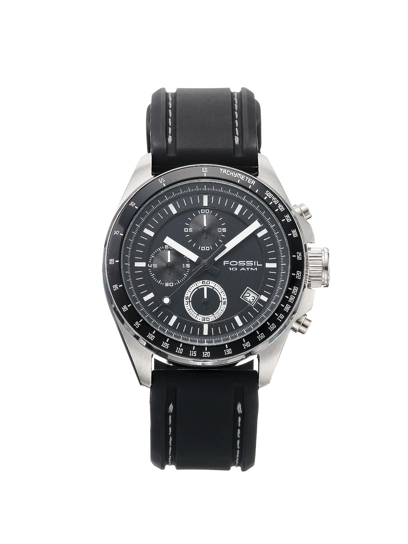 Black Strap Chronograph Mens Watch Black Strap Chronograph Mens Watch