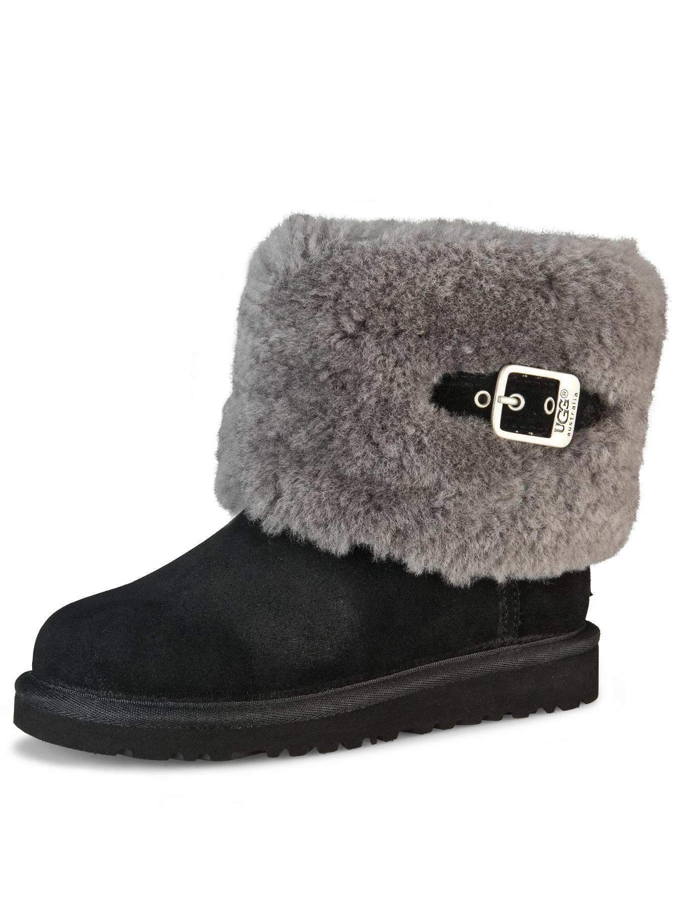 Girls Ellee Boots - Black, Black Girls Ellee Boots - Black, Black