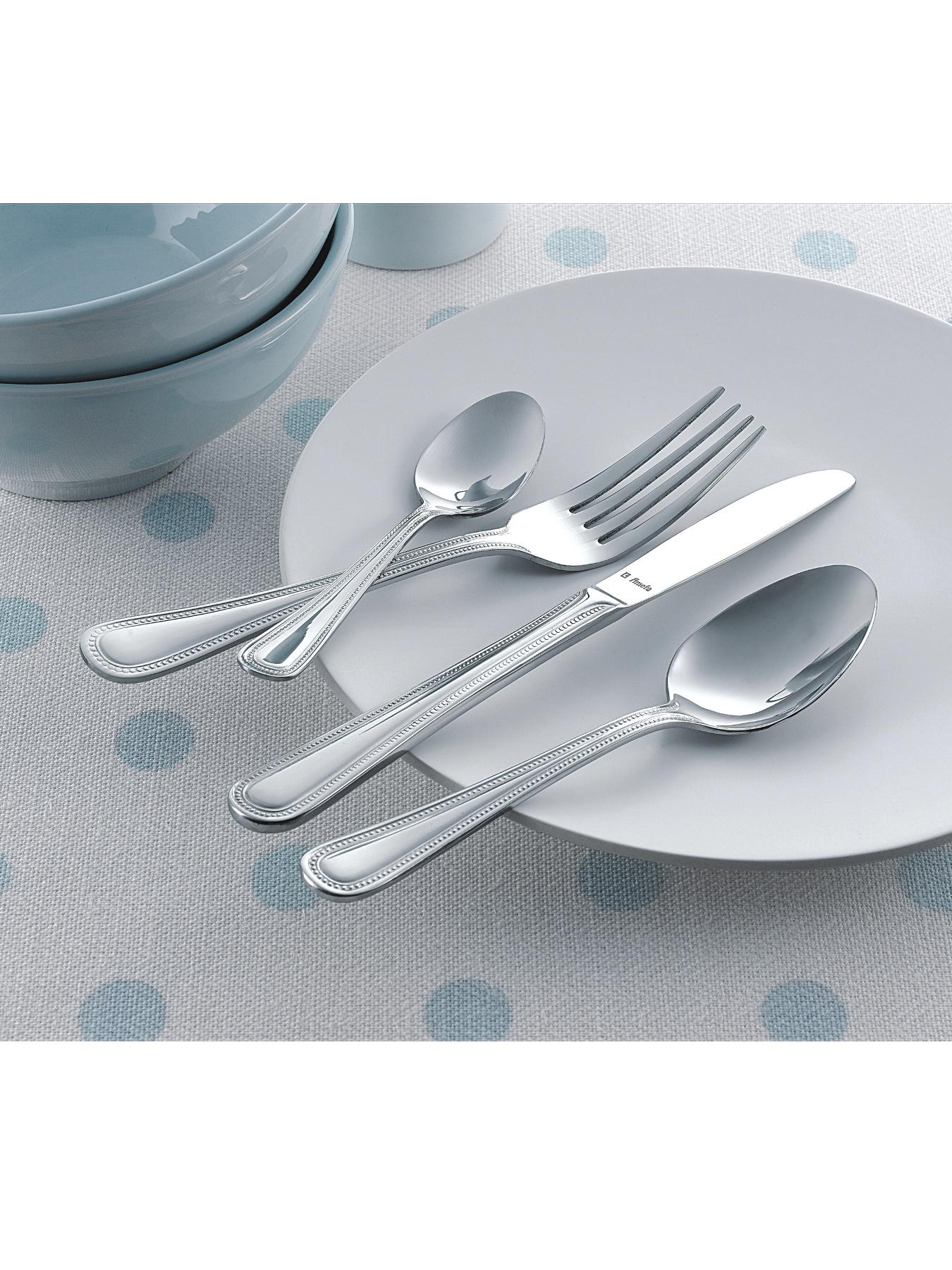 Monogram 32-Piece Bead Cutlery Set Monogram 32-Piece Bead Cutlery Set
