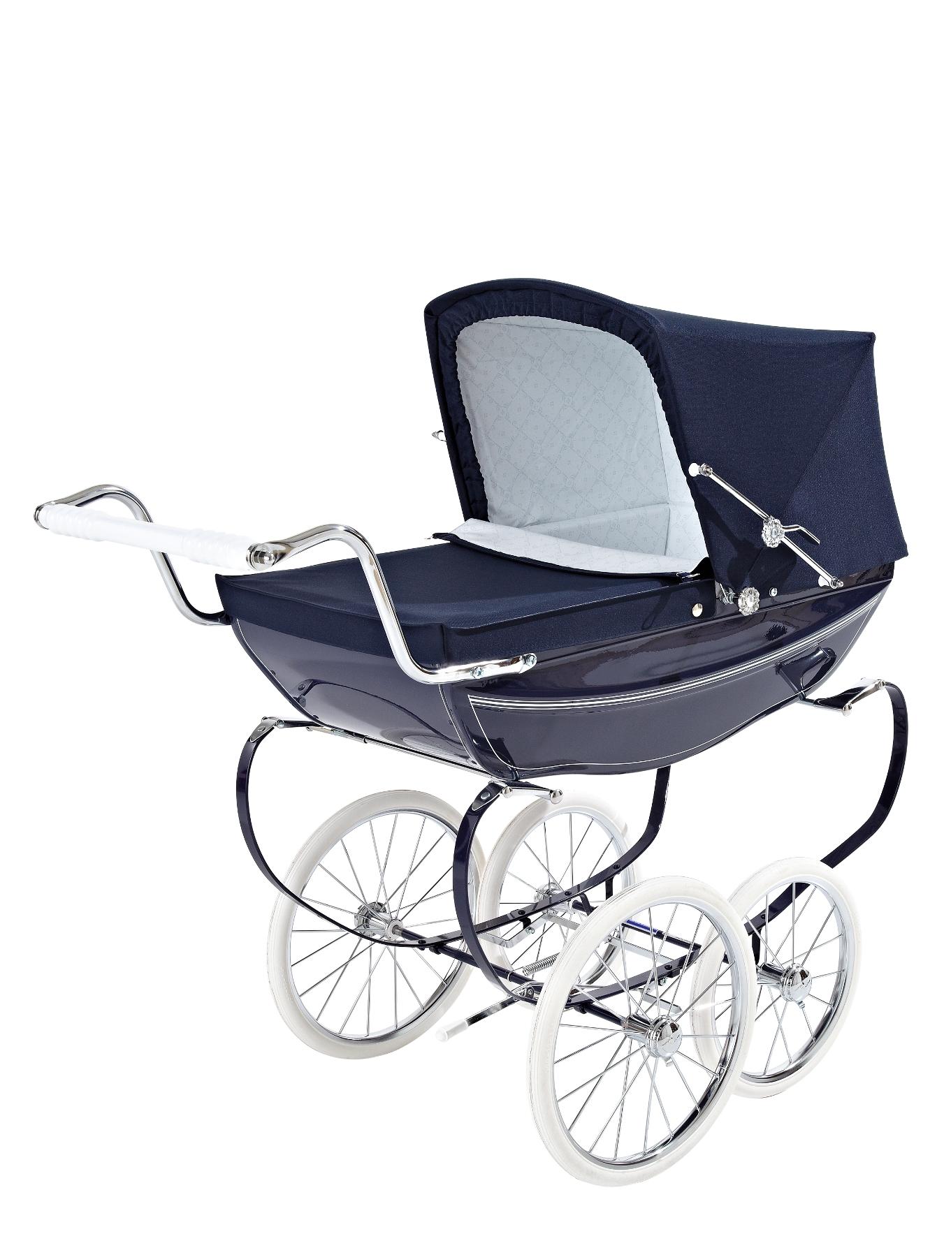 Oberon Dolls Pram - Navy Oberon Dolls Pram - Navy