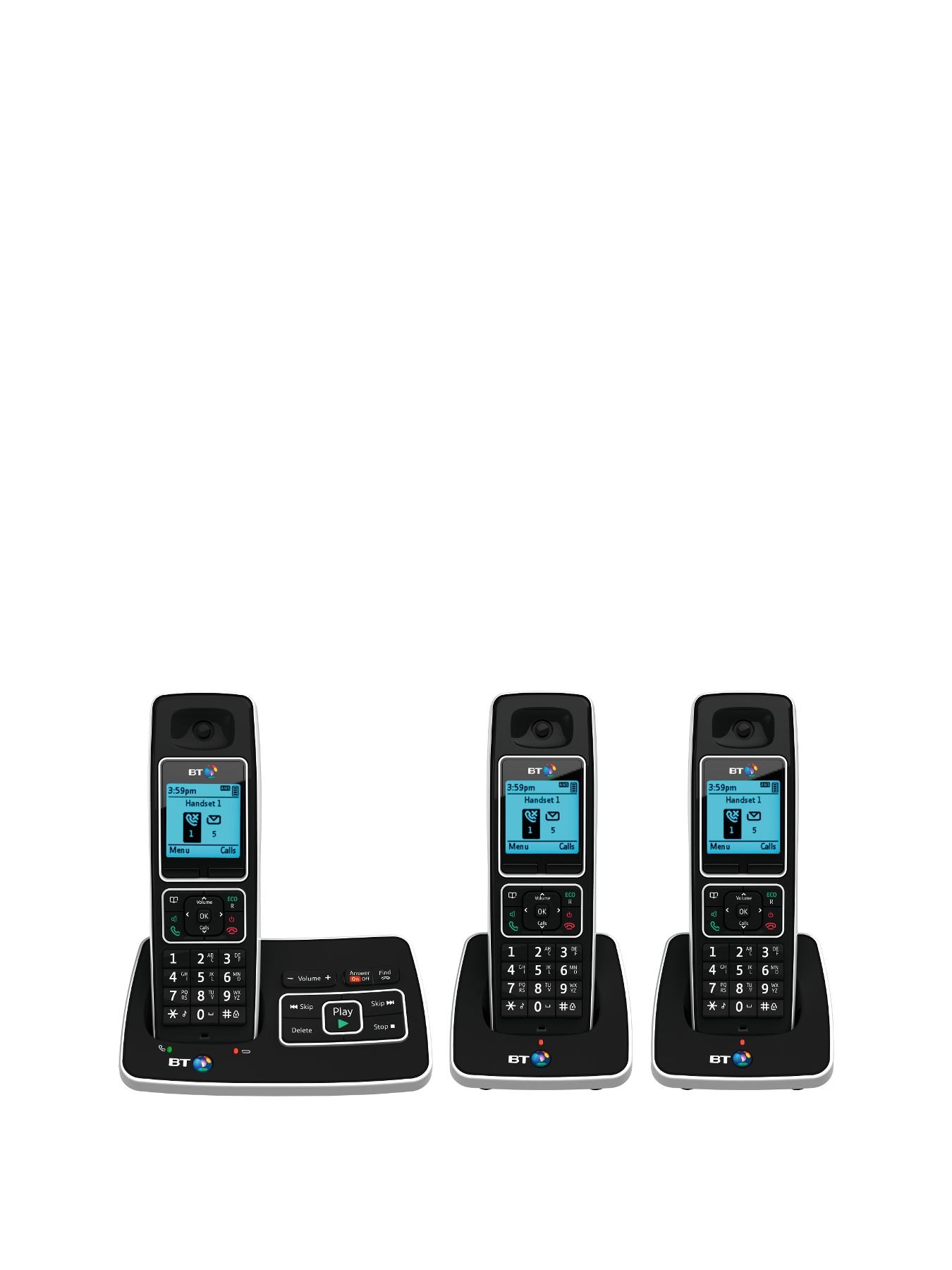 6500 Cordless Telephone with Answering Machine - Trio Pack 6500 Cordless Telephone with Answering Machine - Trio Pack