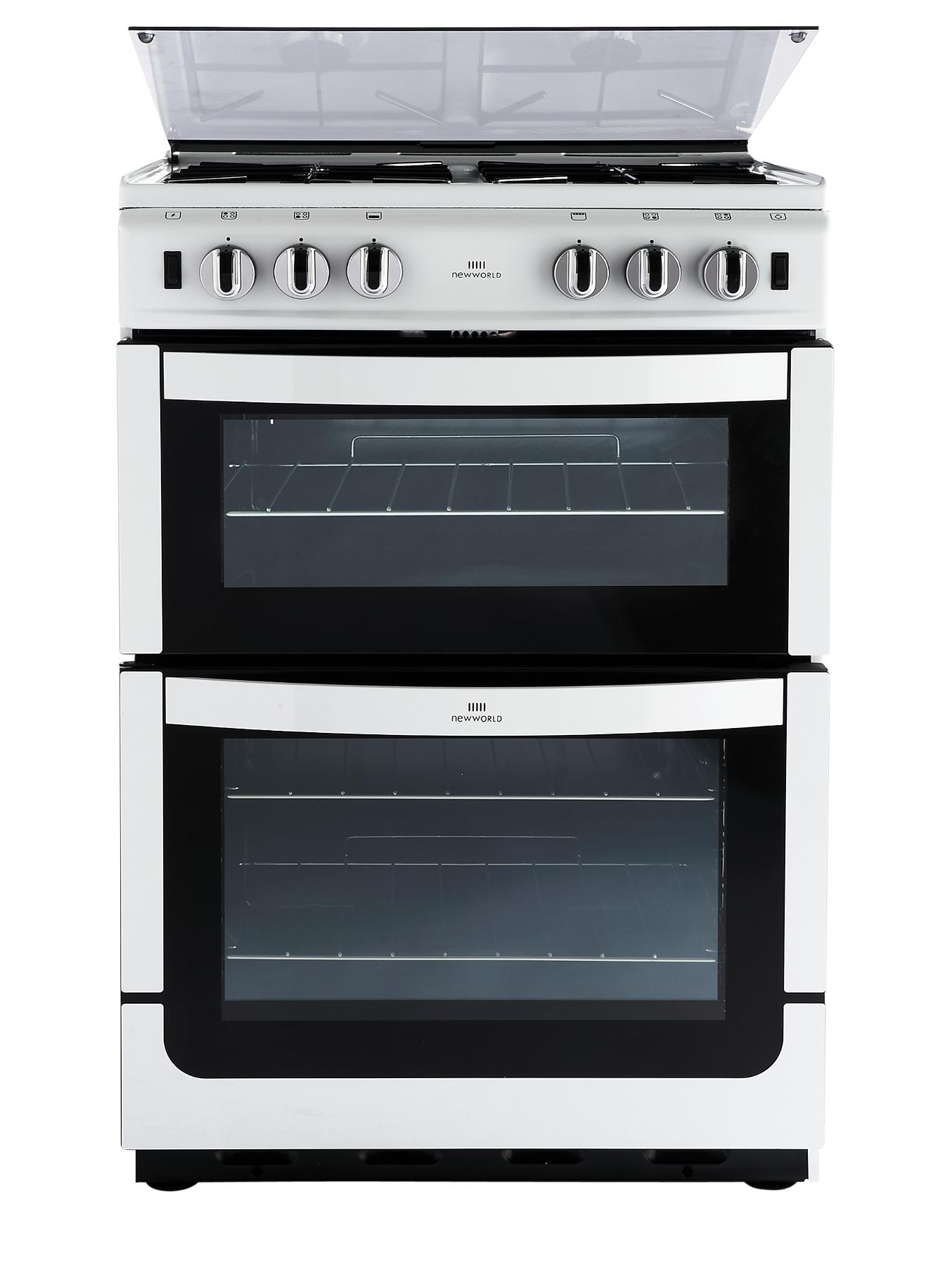 NW601GTCL 60cm Twin Cavity Gas Cooker - White NW601GTCL 60cm Twin Cavity Gas Cooker - White