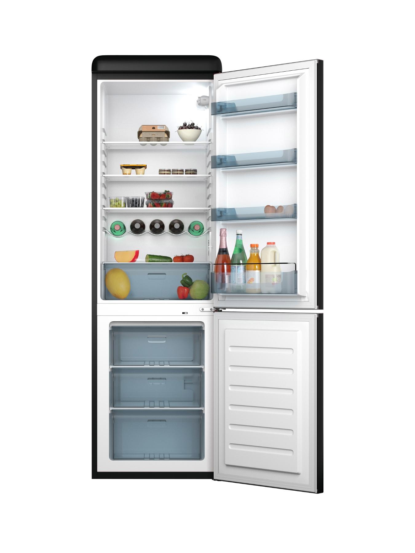 SR11020B 60cm Retro Fridge Freezer - Black SR11020B 60cm Retro Fridge Freezer - Black