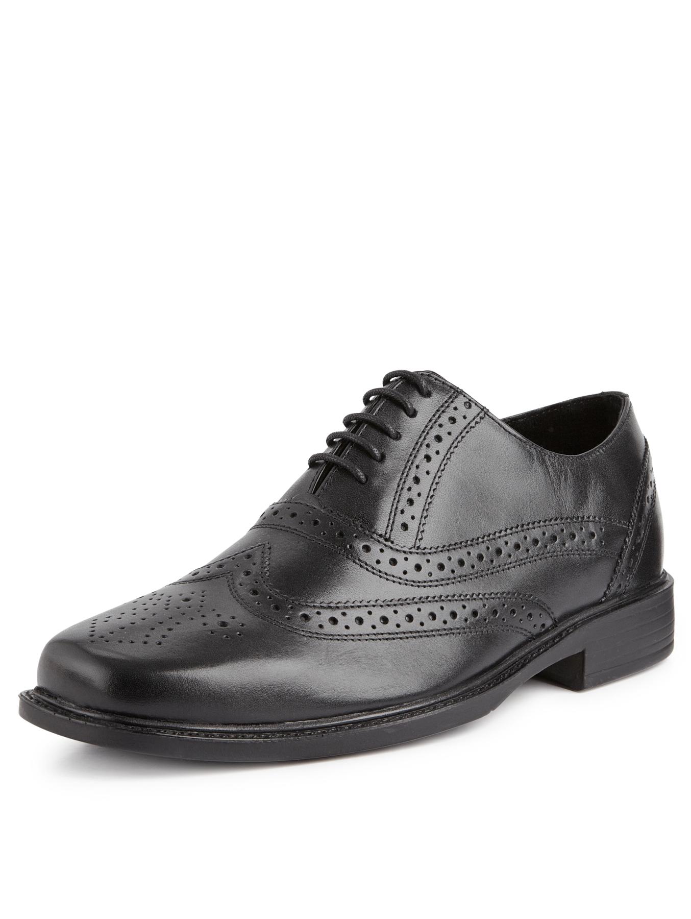 Mens Brogue Shoes Black Hush Puppies Titanium Brogue Mens Shoes ...