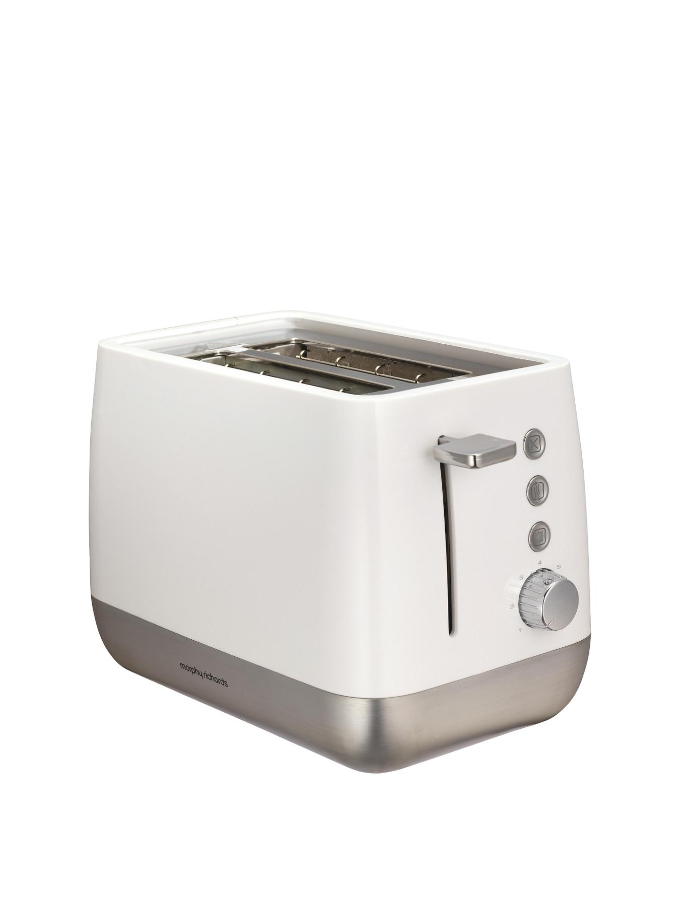 221151 Chroma 1000 Watt 2 Slice Toaster - White 221151 Chroma 1000 Watt 2 Slice Toaster - White
