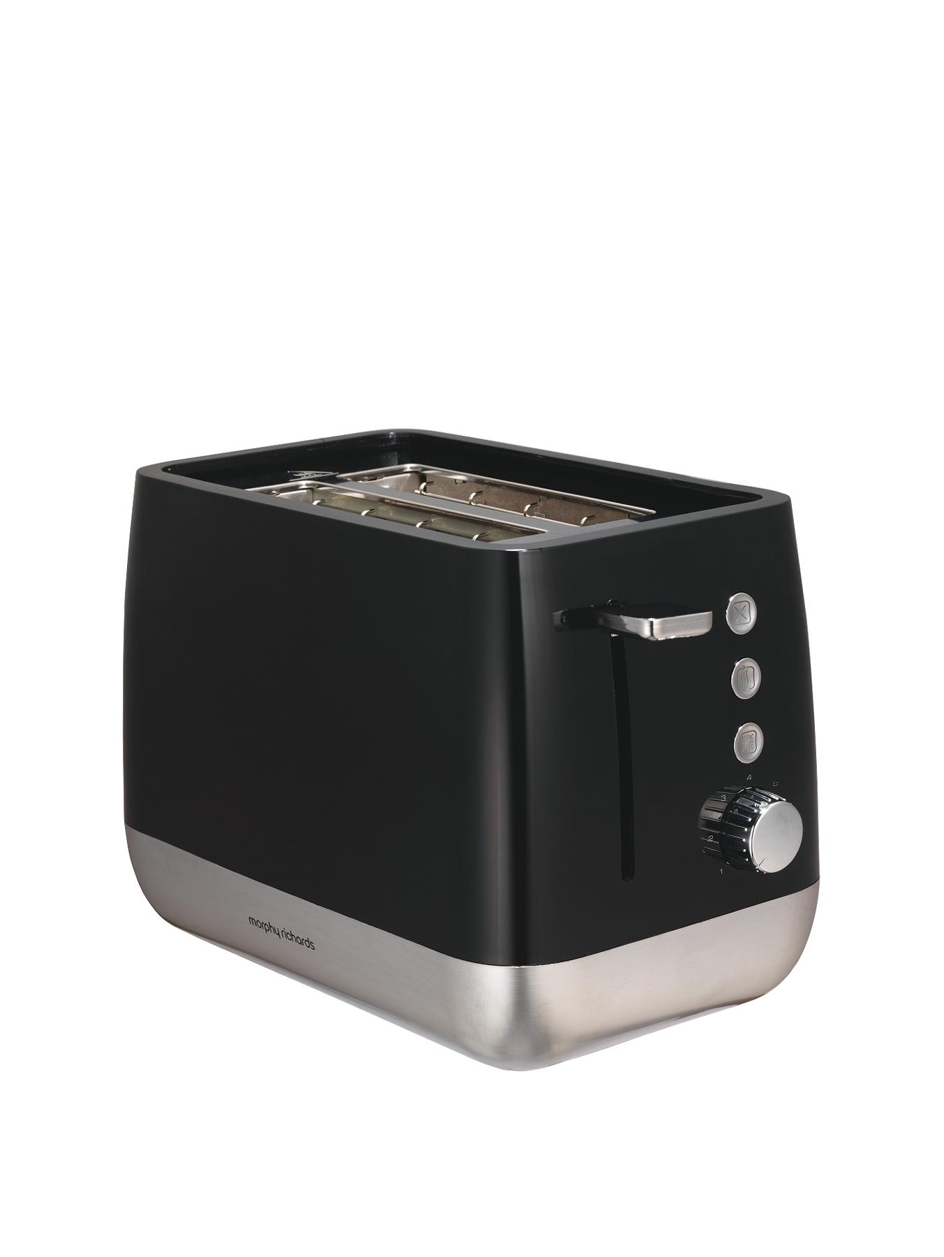 221152 Chroma 1000 Watt 2-Slice Toaster - Black 221152 Chroma 1000 Watt 2-Slice Toaster - Black