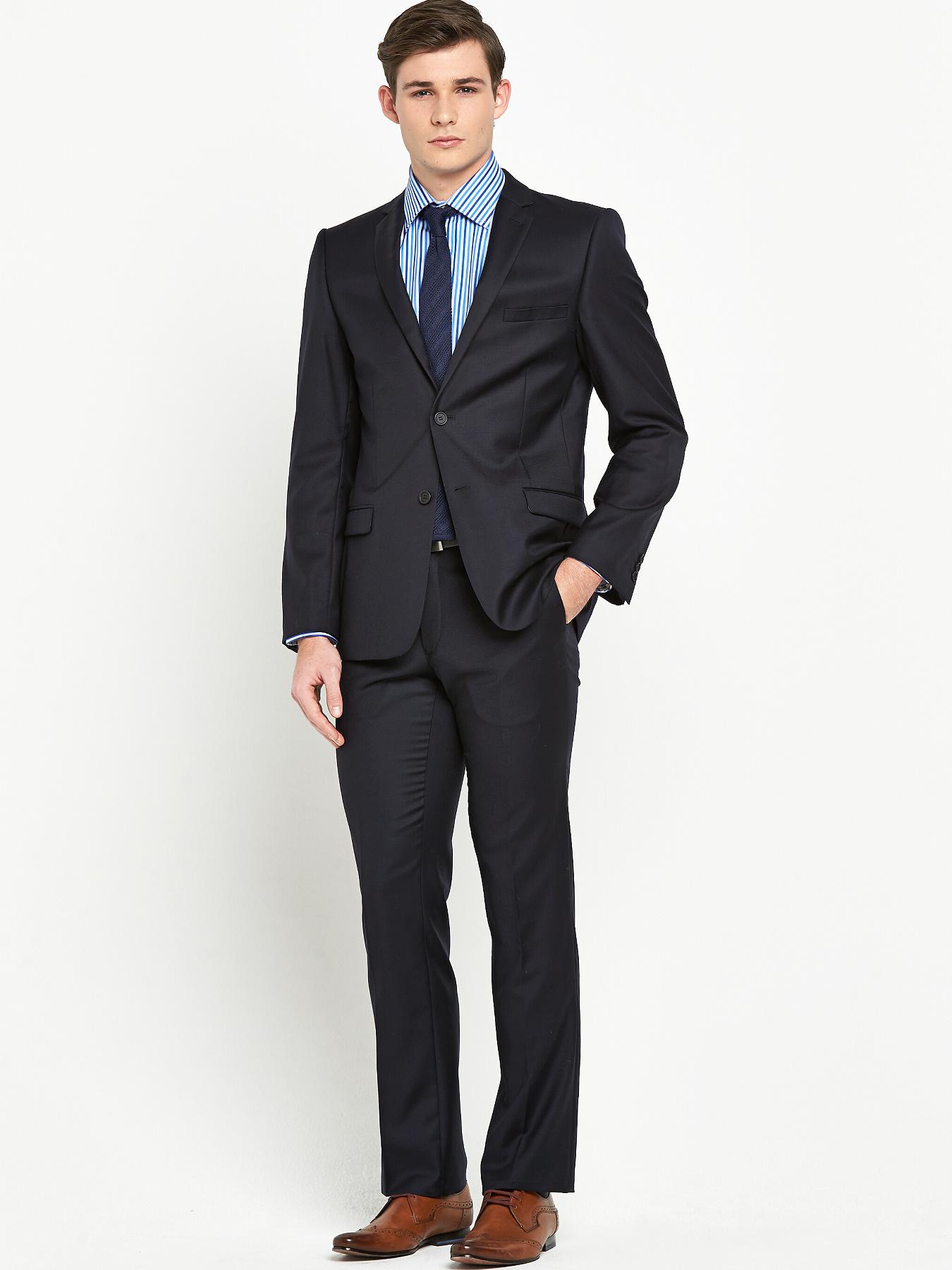 Mens No Ordinary Joe 2 Piece Suit - Navy, Navy Mens No Ordinary Joe 2 Piece Suit - Navy, Navy