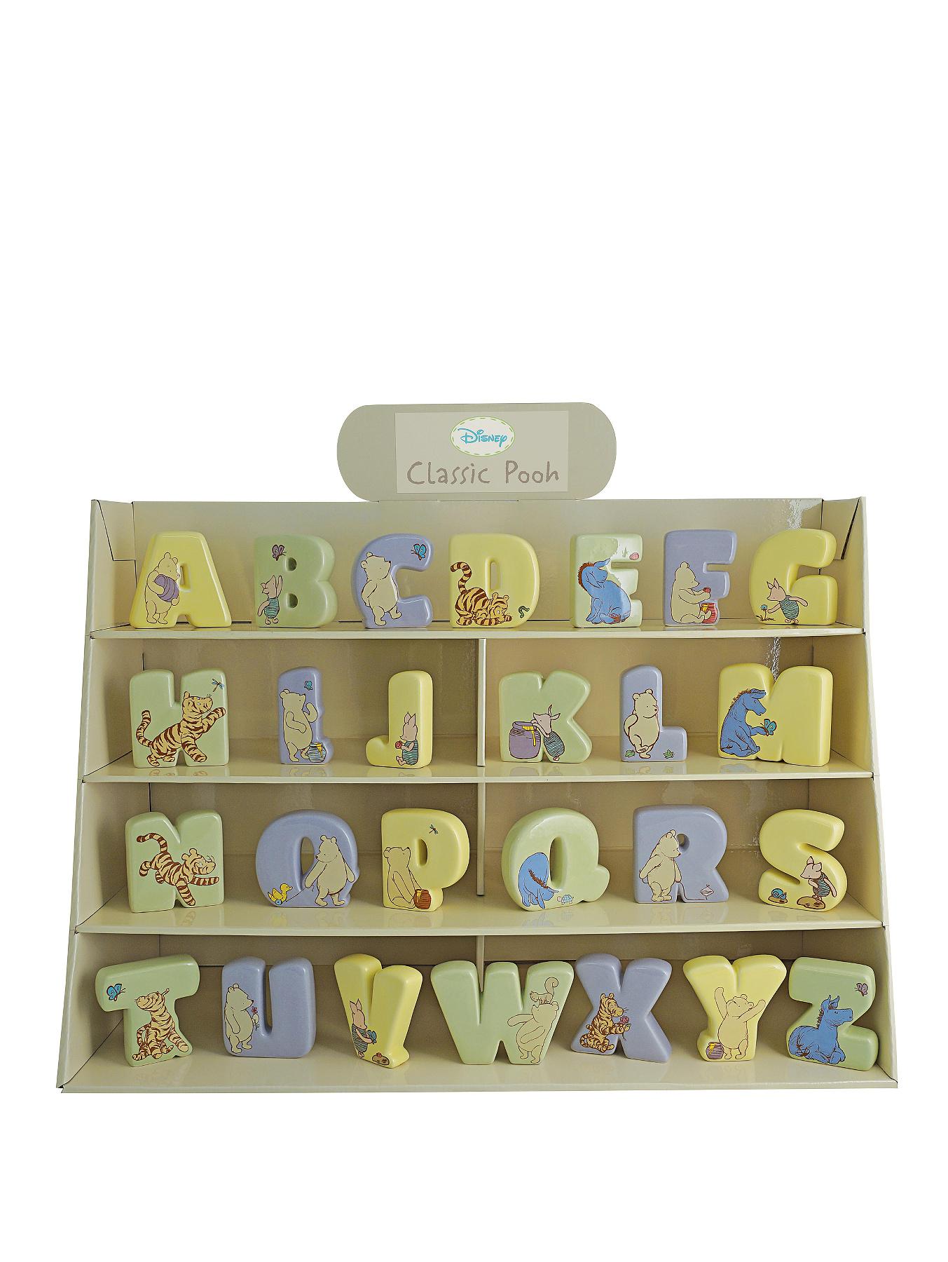 Winnie The Pooh Disney Classic Pooh Ceramic Alphabet Letters - A-Z ...