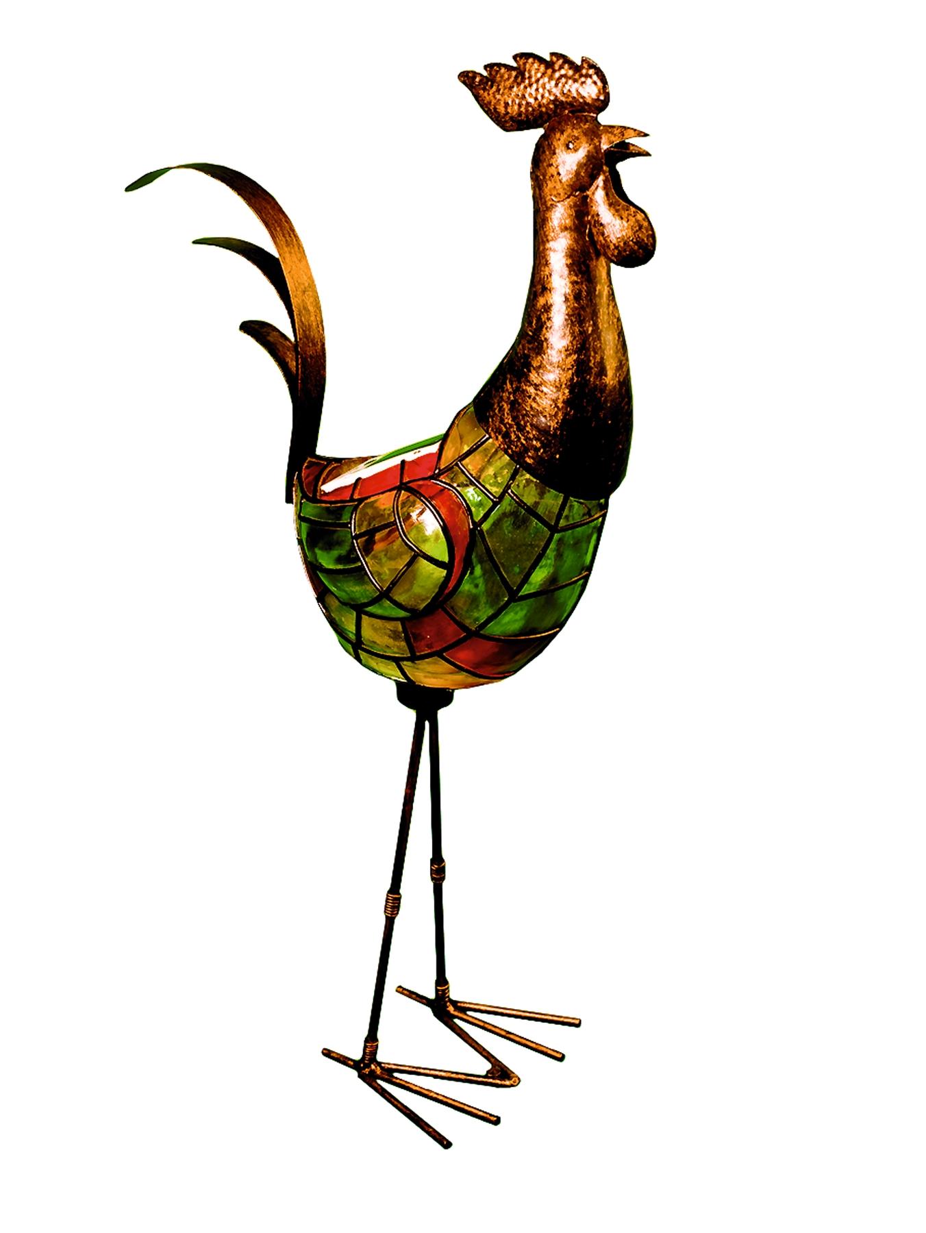 Solar Tiffany Style Cockerel Light Solar Tiffany Style Cockerel Light