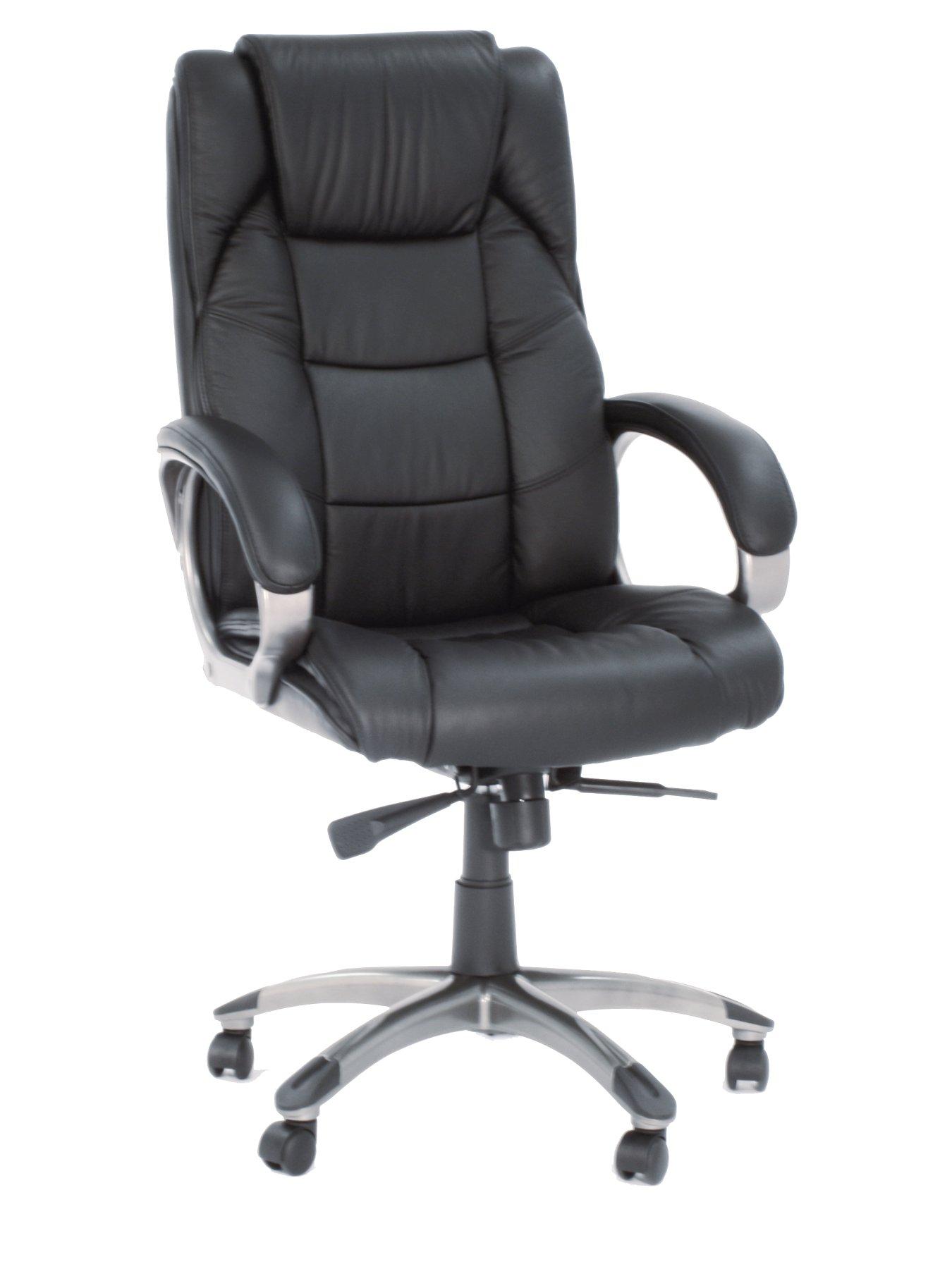 Northland Leather Office Chair, Black,Brown Northland Leather Office Chair, Black,Brown