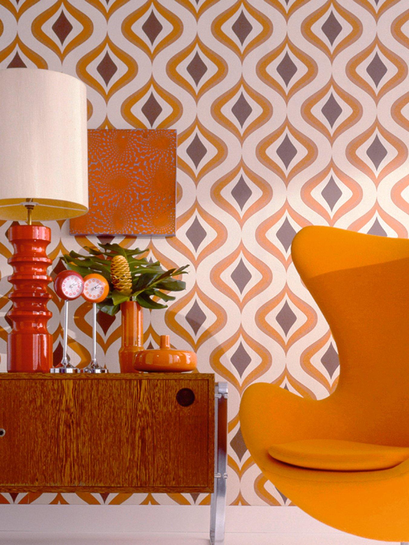 Trippy Wallpaper - Chocolate/Orange Trippy Wallpaper - Chocolate/Orange