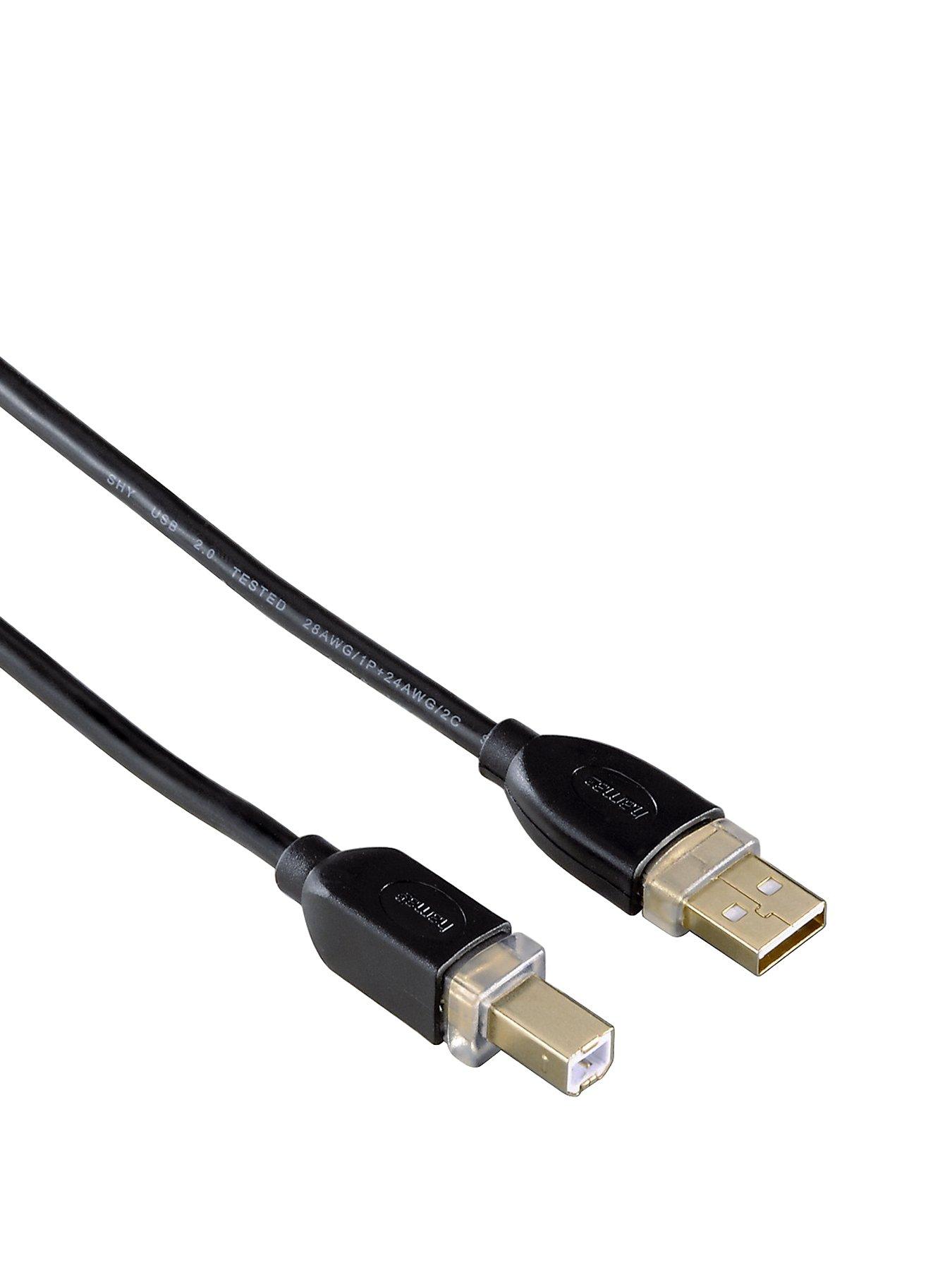 USB 2.0 Connection Cable, A-Plug, B-Plug - 3m USB 2.0 Connection Cable, A-Plug, B-Plug - 3m