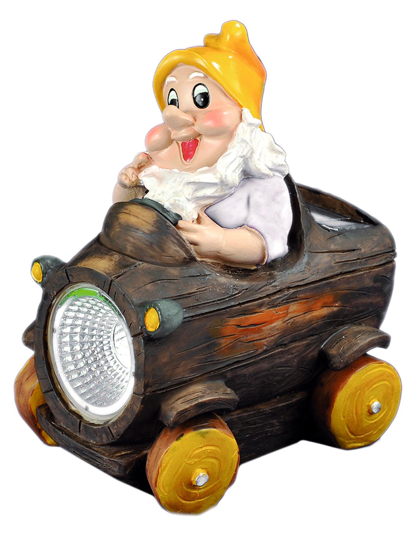 Solar Light Gnome Car Solar Light Gnome Car
