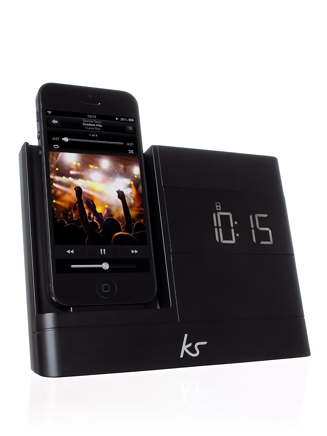 X-Dock 2 8 pin Lightning Connector Clock Radio Dock for iPhone 5 - Black X-Dock 2 8 pin Lightning Connector Clock Radio Dock for iPhone 5 - Black