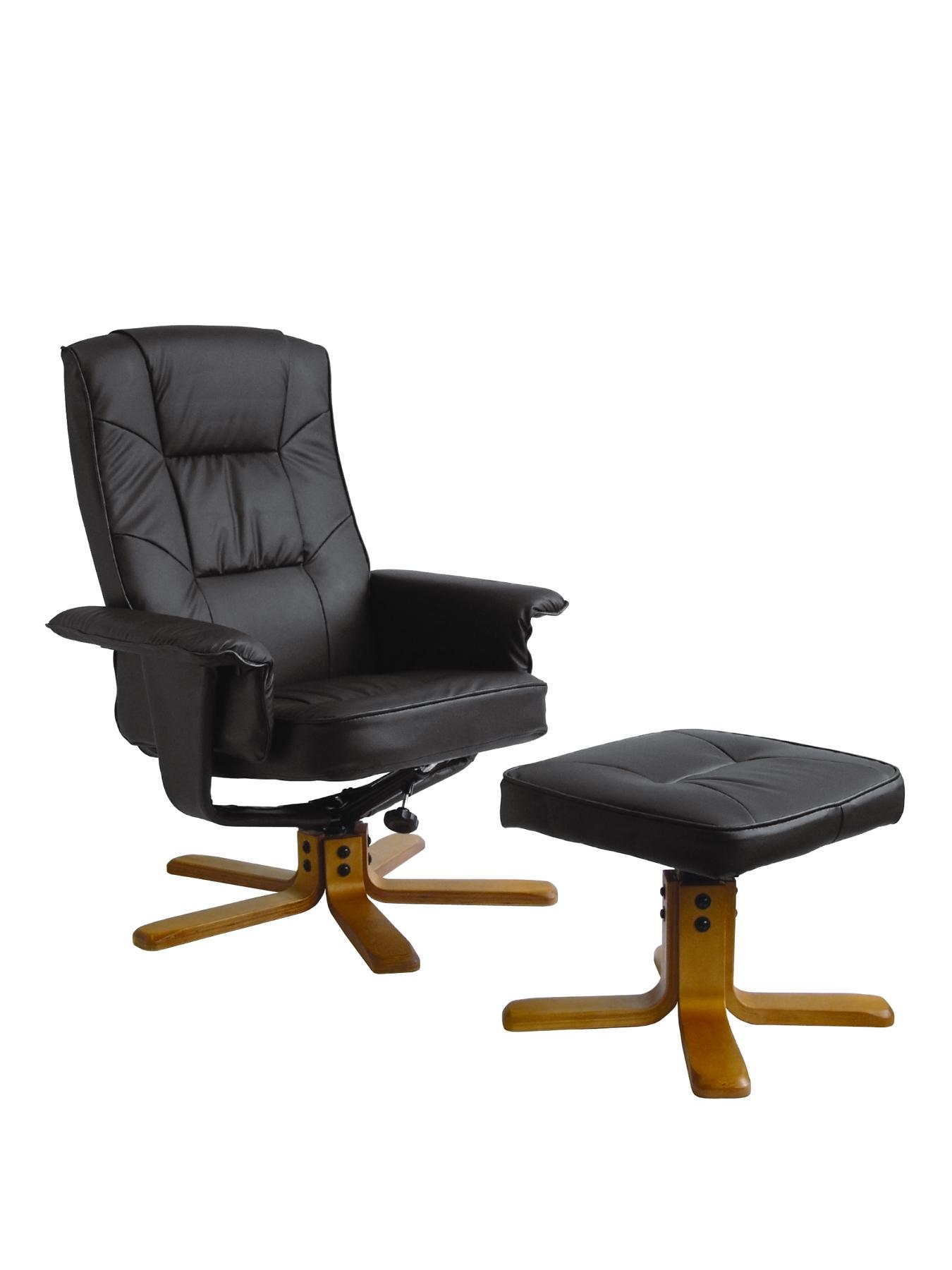 Drake Reclining Office Chair with Matching Footstool, Cream,Black,Brown Drake Reclining Office Chair with Matching Footstool, Cream,Black,Brown
