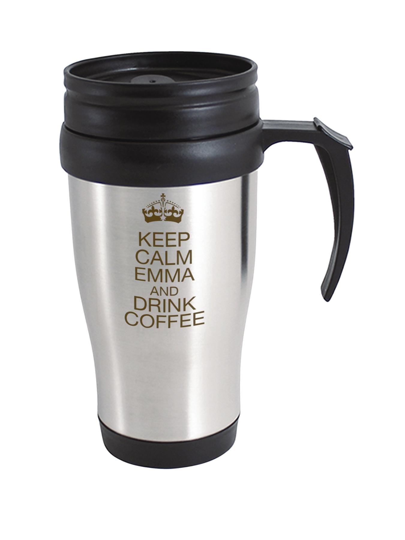 Personalised Keep Calm Travel Mug Personalised Keep Calm Travel Mug