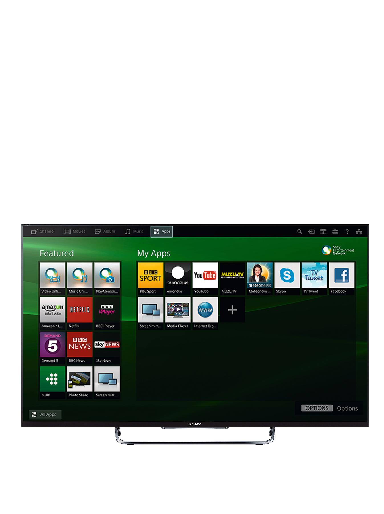 KDL55W829BBU 55 inch Smart Active 3D Full HD, Freeview HD, LED TV - Black