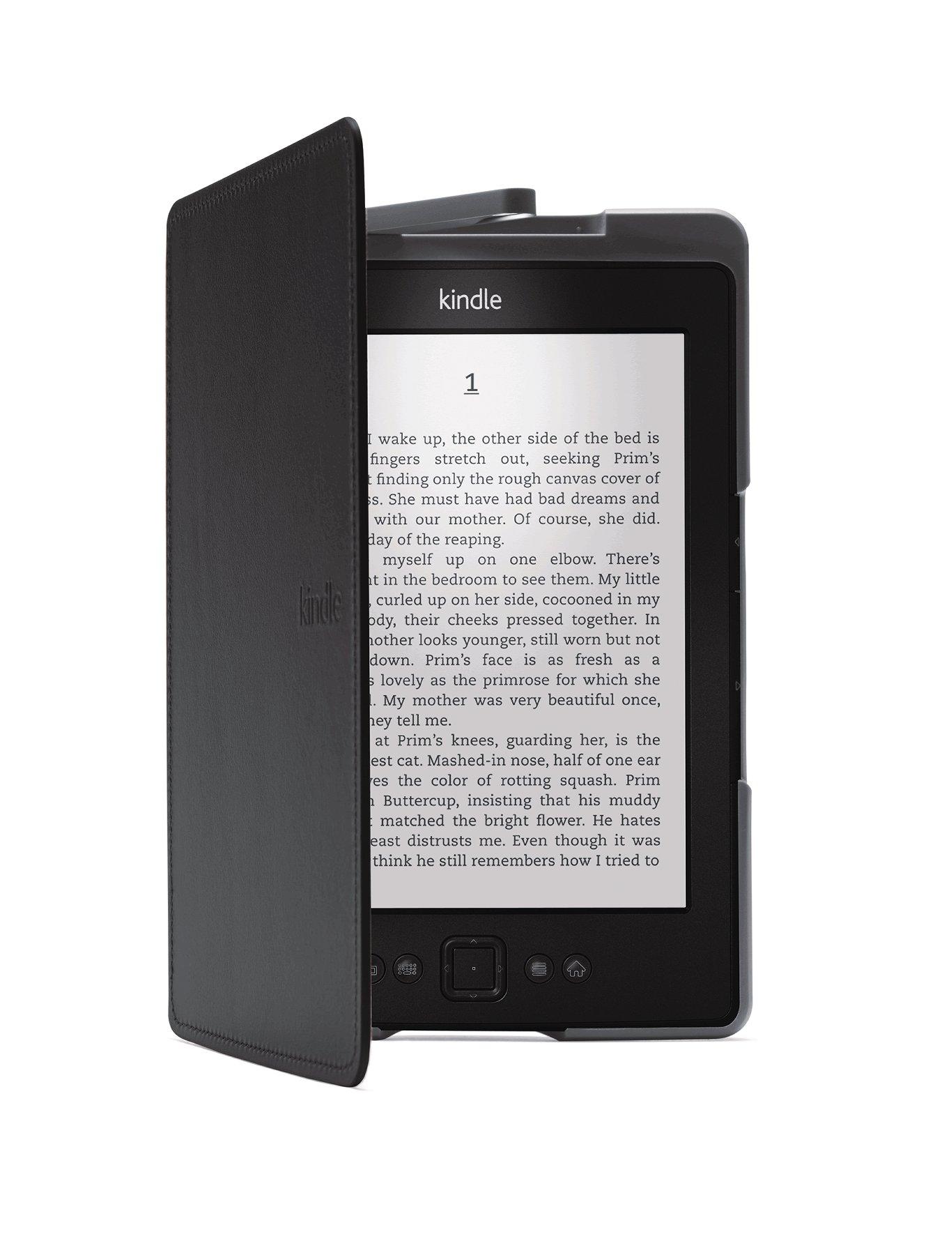 Lighted Leather Cover for 6 Kindle- Black Lighted Leather Cover for 6 Kindle- Black