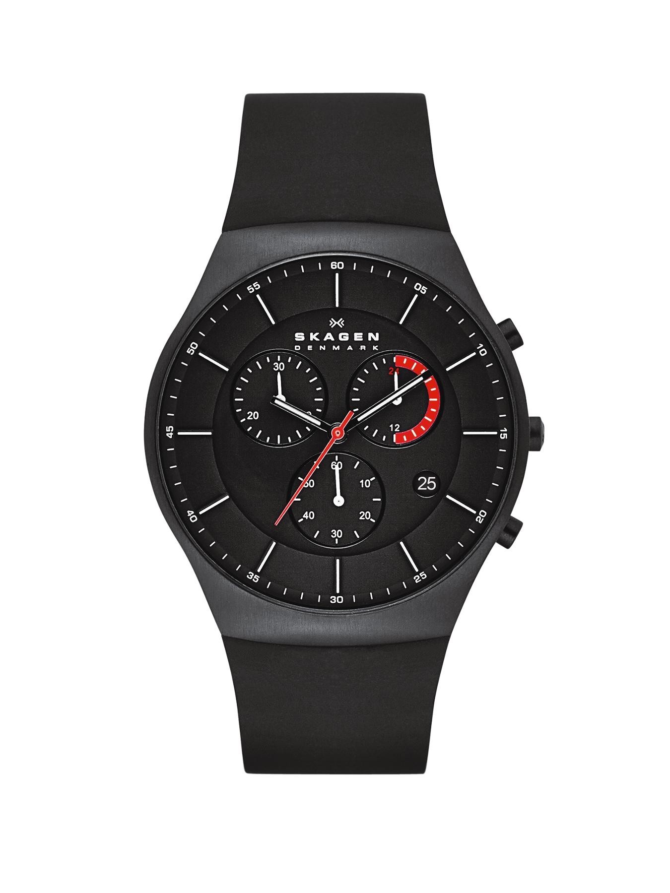 Aktiv Black Silicone Chronograph Mens Watch Aktiv Black Silicone Chronograph Mens Watch