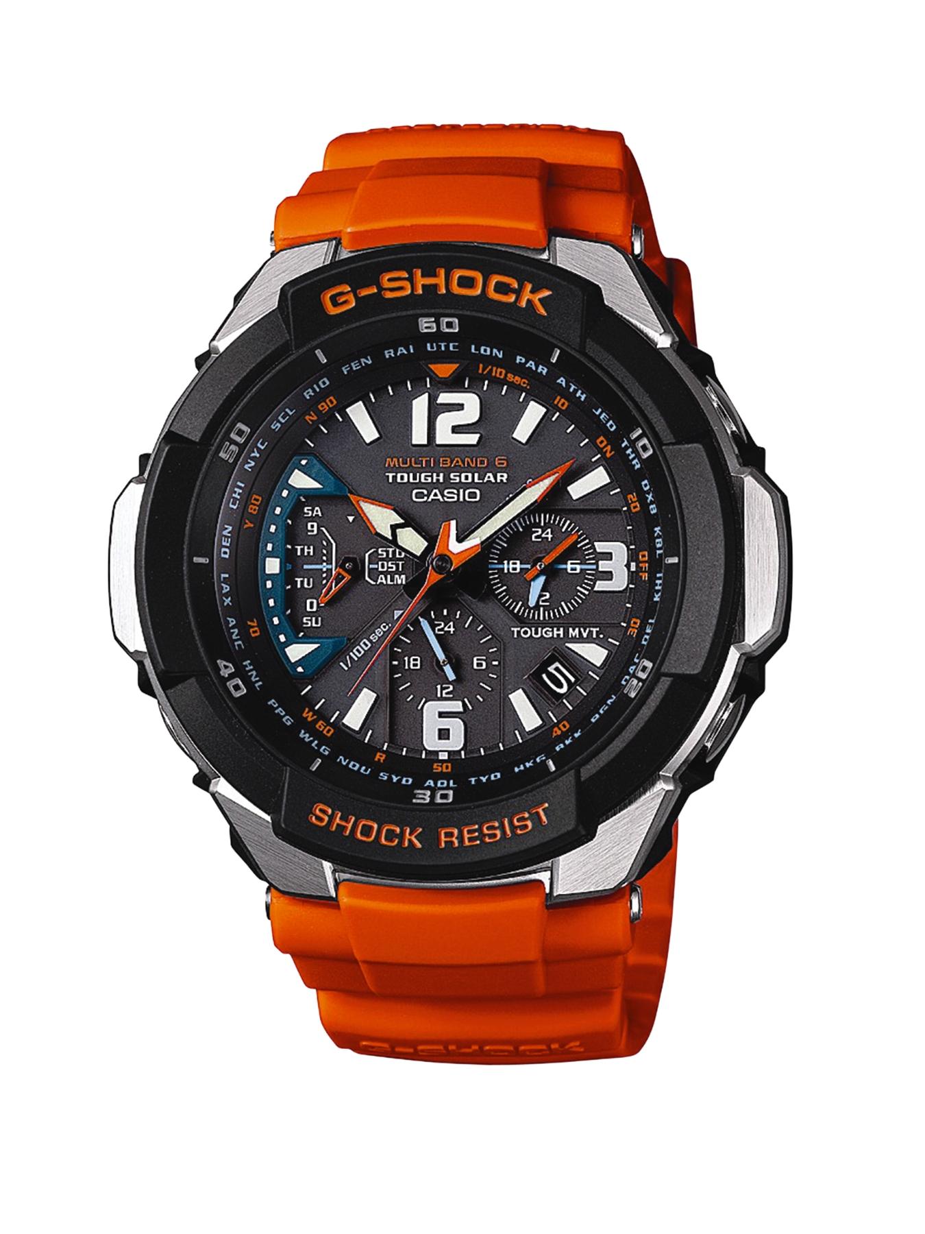 Aviator Radio-Controlled Resin Strap Mens Watch Aviator Radio-Controlled Resin Strap Mens Watch