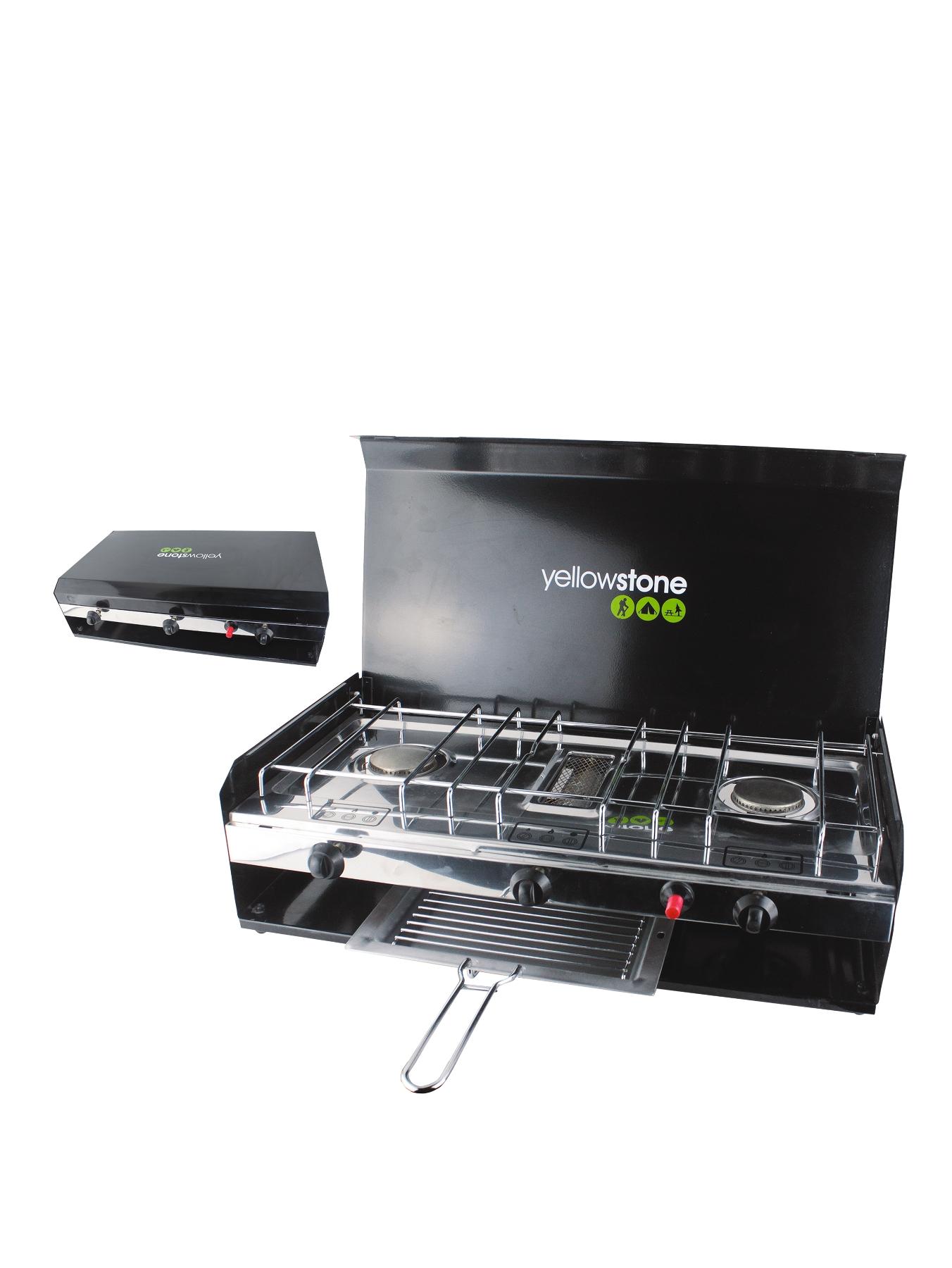 Double Burner With Grill And Lid Double Burner With Grill And Lid