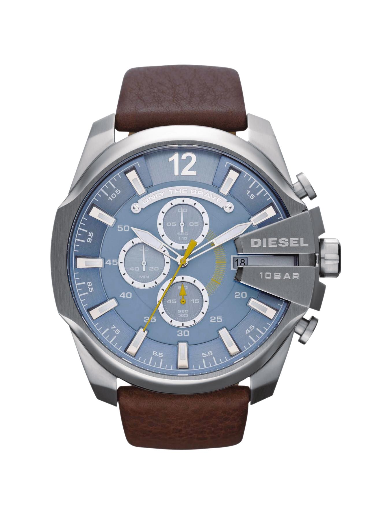 Mega Chief Brown Leather Strap Mens Watch Mega Chief Brown Leather Strap Mens Watch