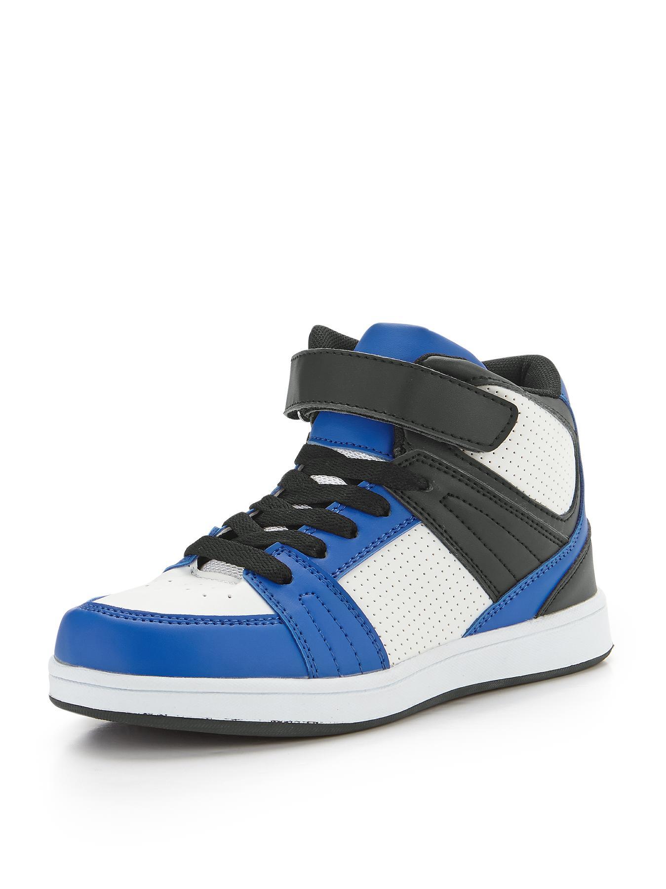 Zander Boys Hi-Top Trainers, Navy Zander Boys Hi-Top Trainers, Navy