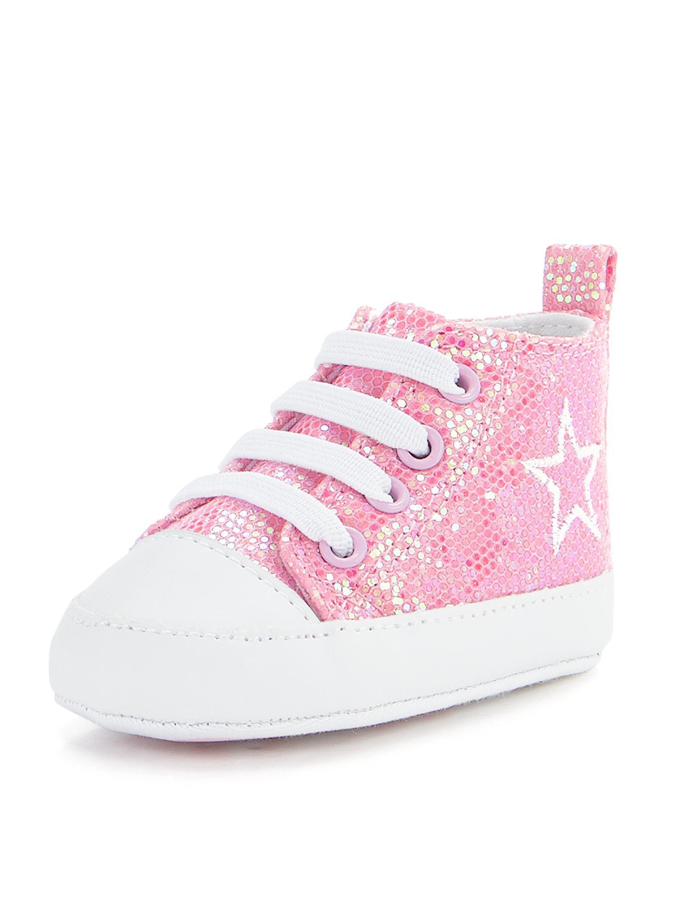 April Plimsolls Pram Shoes, Pink April Plimsolls Pram Shoes, Pink