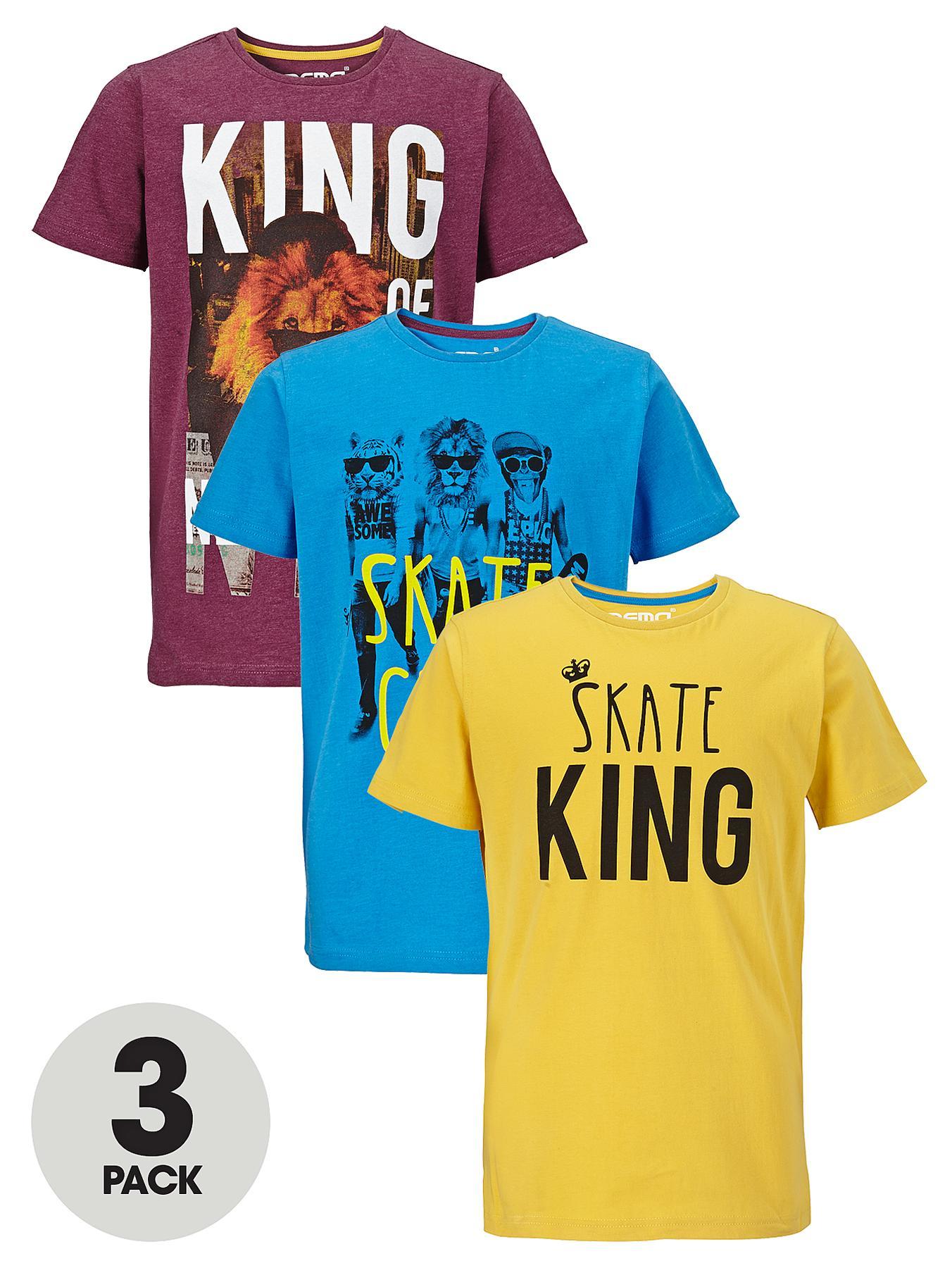 Boys Skate King T-shirts (3 Pack) Boys Skate King T-shirts (3 Pack)