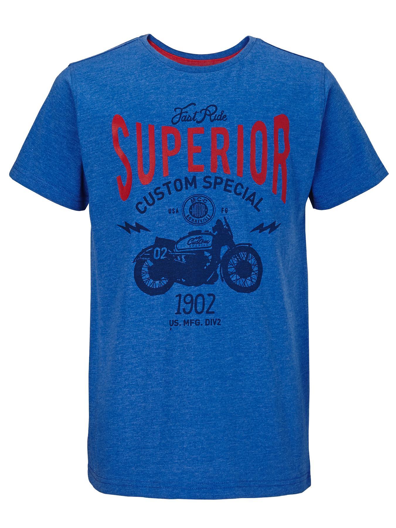 Boys Motorbike T-shirt, Blue Boys Motorbike T-shirt, Blue