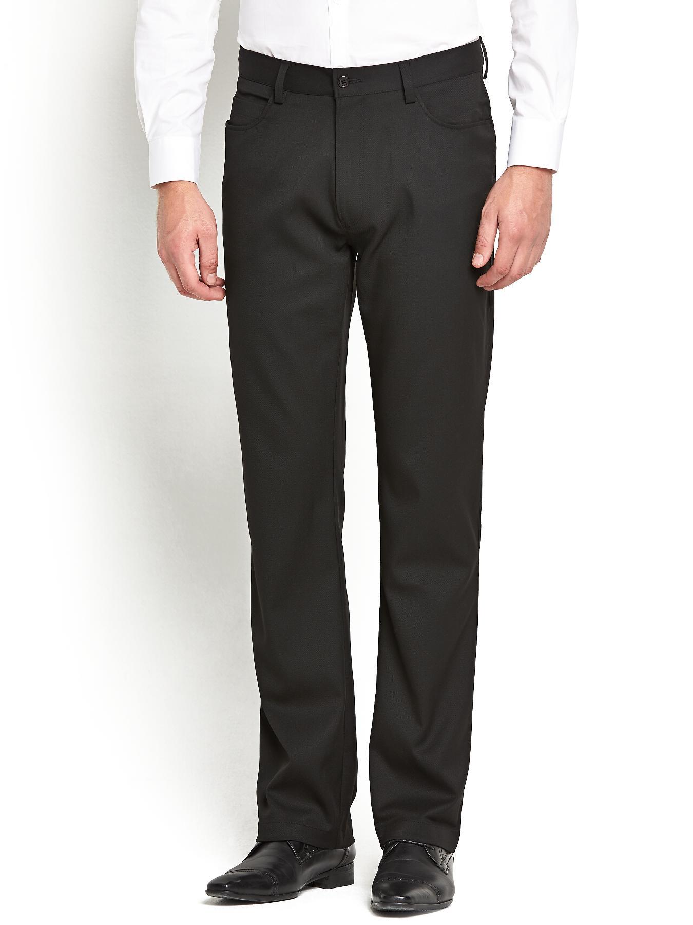 Mens 5 Pocket Trousers, Black Mens 5 Pocket Trousers, Black