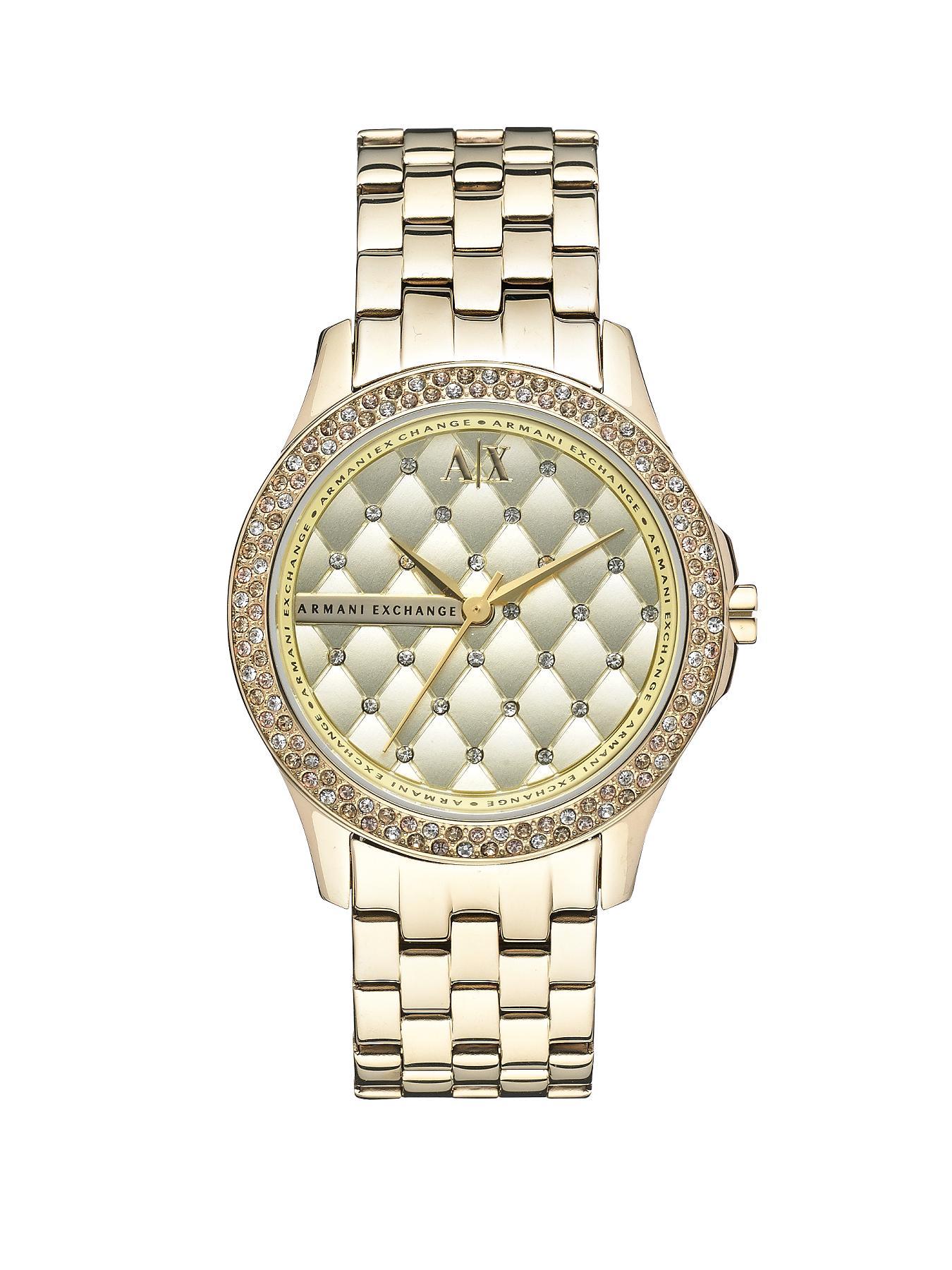 Gold Dial Gold IP Plated Bracelet Ladies Watch Gold Dial Gold IP Plated Bracelet Ladies Watch