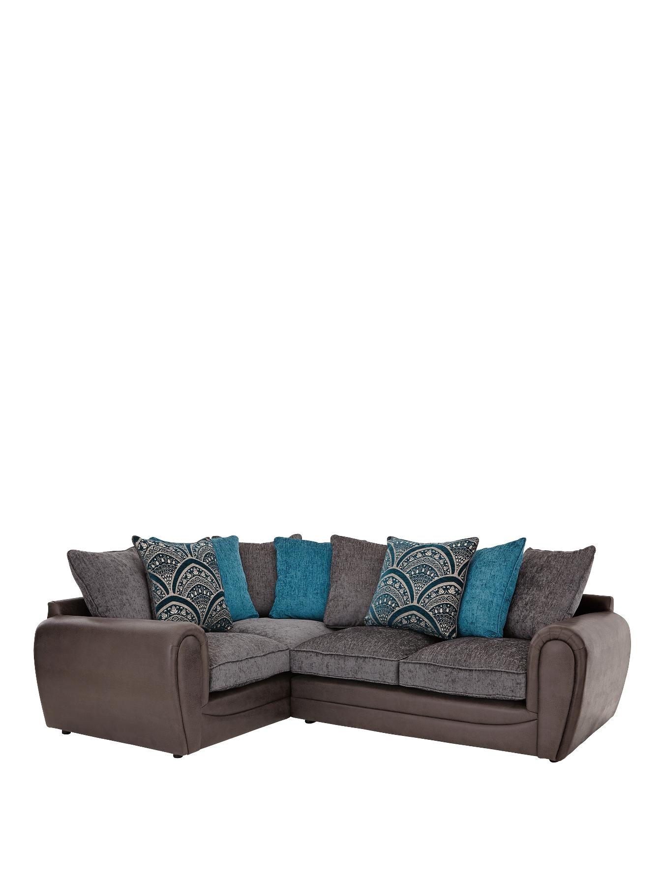 Gatsby Left-Hand Double Arm Corner Group Sofa, Grey,Black,Chocolate Gatsby Left-Hand Double Arm Corner Group Sofa, Grey,Black,Chocolate