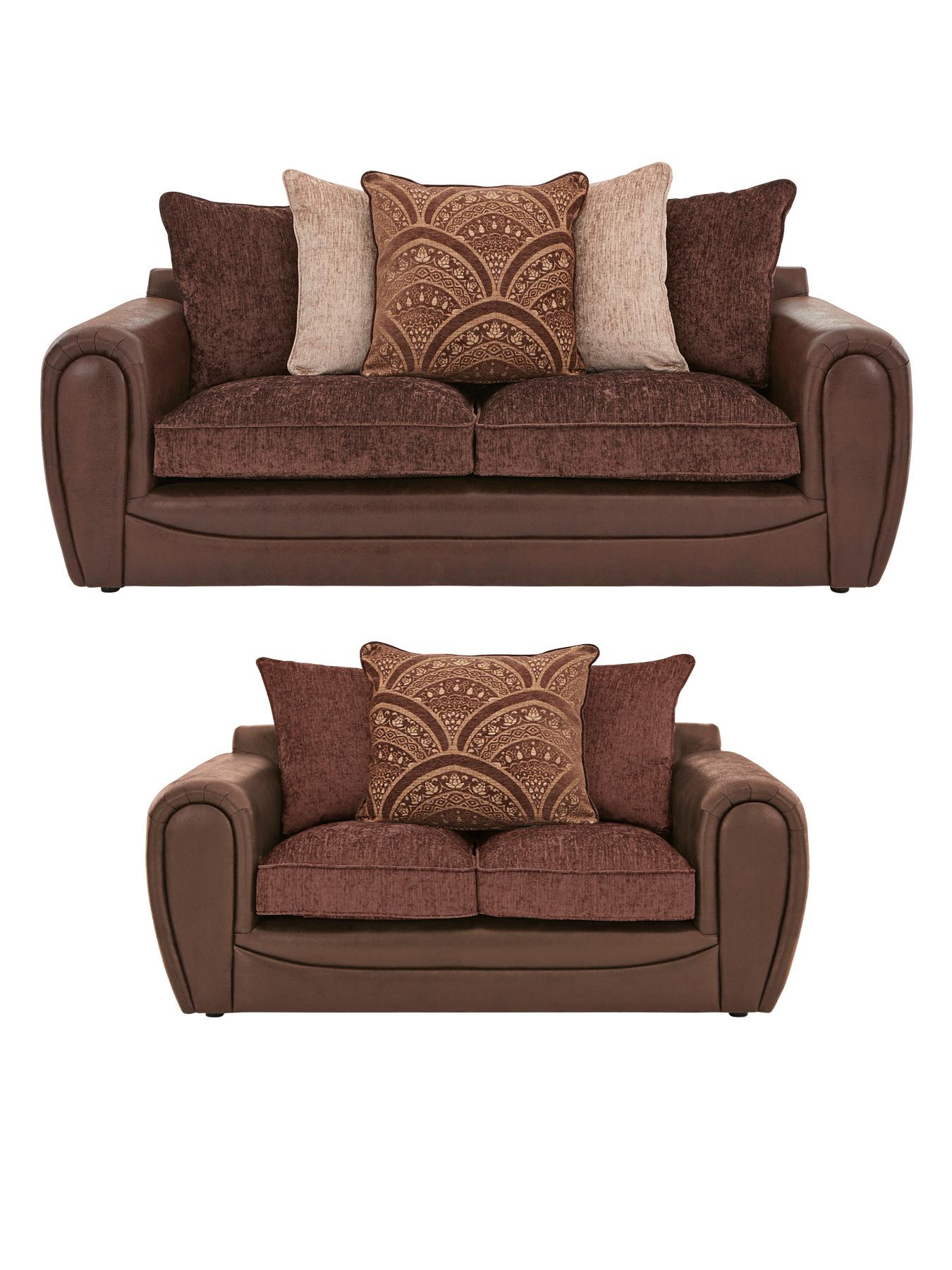 Gatsby 3-Seater plus 2-Seater Sofa Set (Buy and SAVE!), Grey,Chocolate,Black Gatsby 3-Seater plus 2-Seater Sofa Set (Buy and SAVE!), Grey,Chocolate,Black