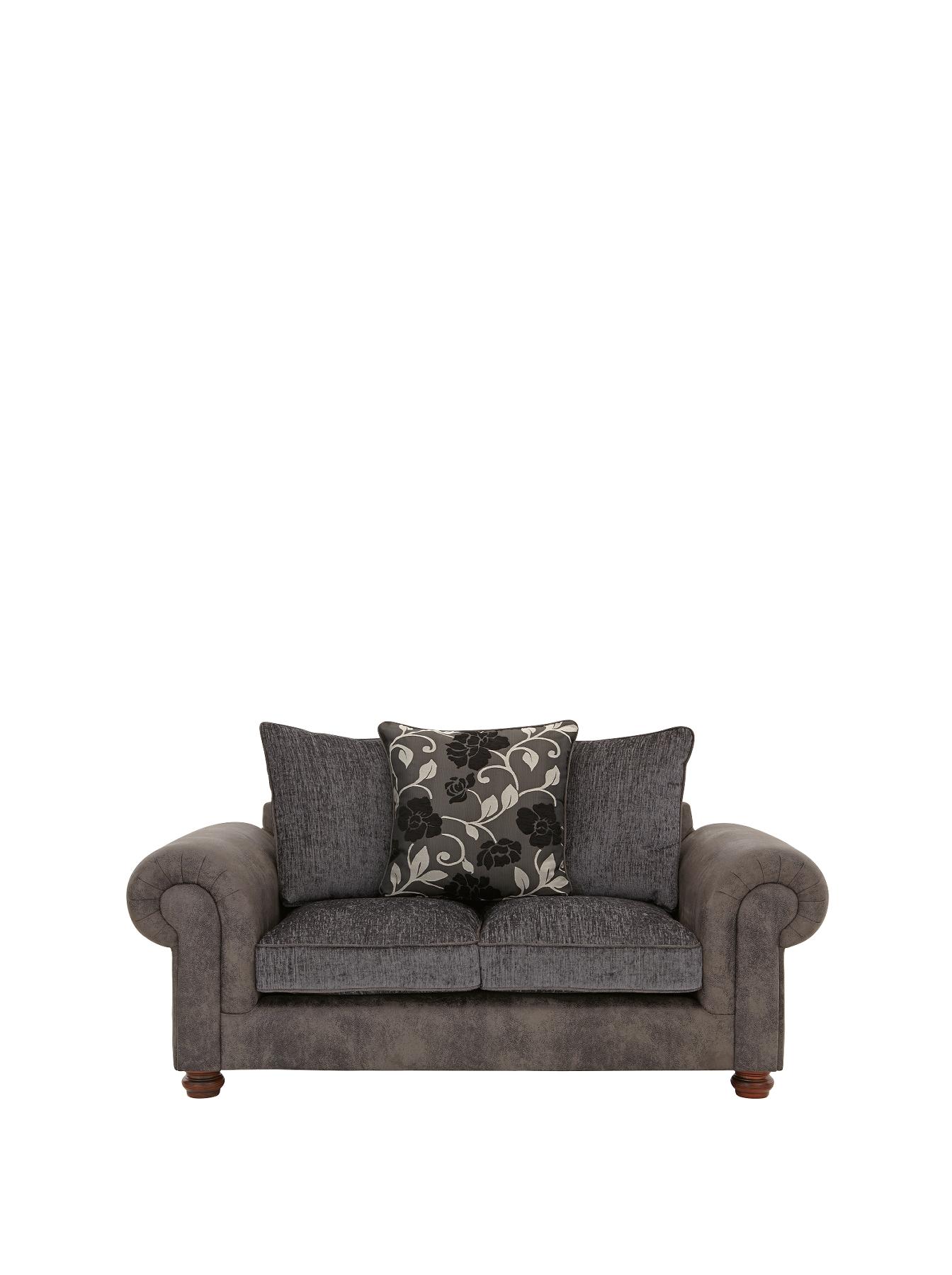 Astley 2-Seater Sofa, Black,Chocolate Astley 2-Seater Sofa, Black,Chocolate