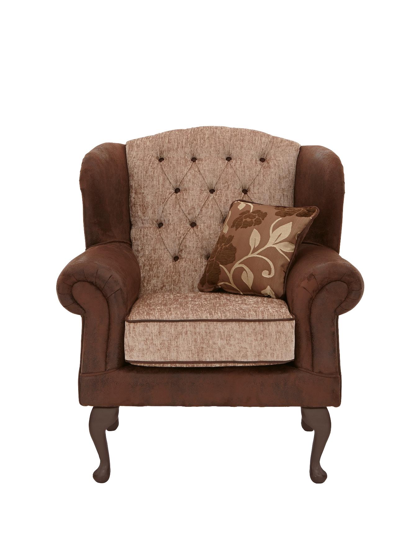 Astley Wing Chair, Chocolate,Black Astley Wing Chair, Chocolate,Black