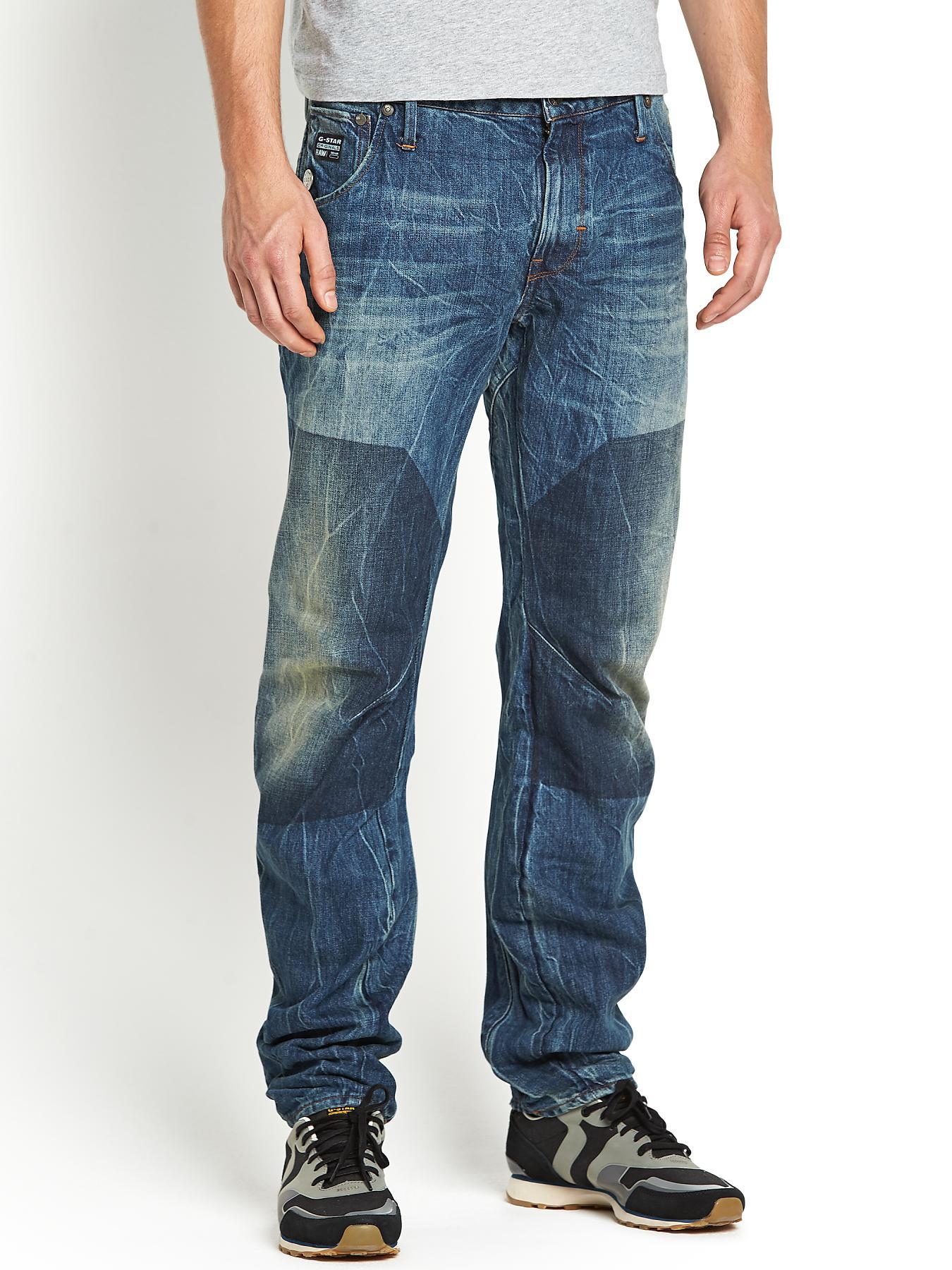 Arc Mens 3D Slim Jeans - Block Wash Arc Mens 3D Slim Jeans - Block Wash