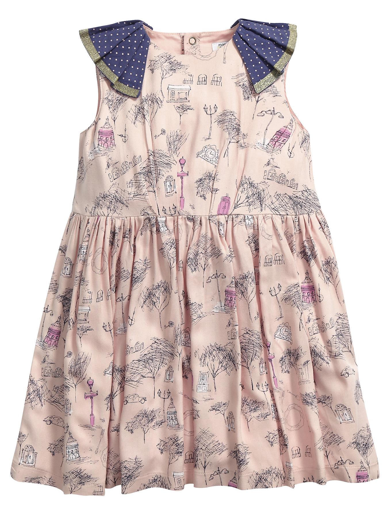 Print Frill Sleeved Dress Print Frill Sleeved Dress