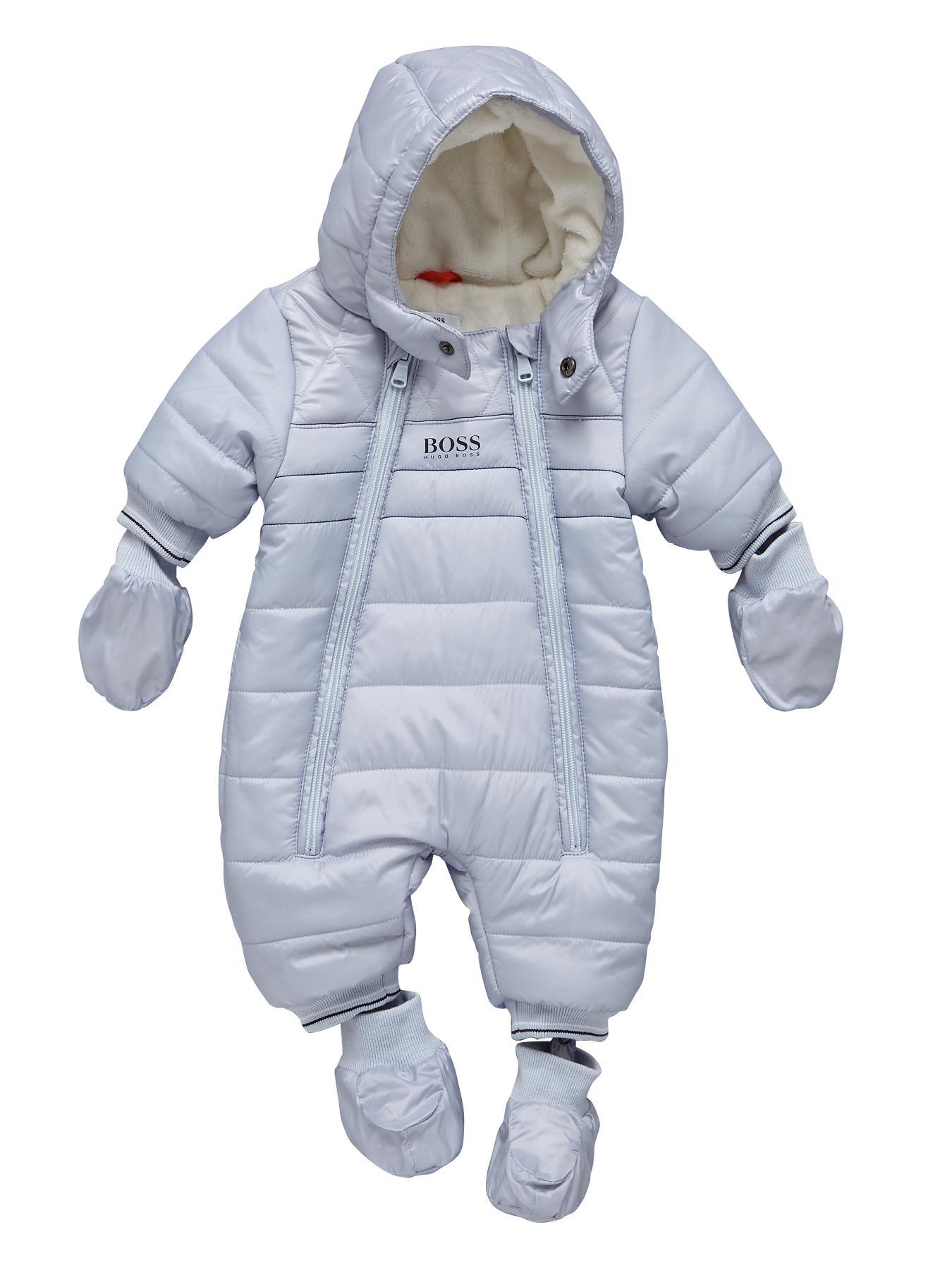 Teddy Fleece Lined Snowsuit, Blue Teddy Fleece Lined Snowsuit, Blue