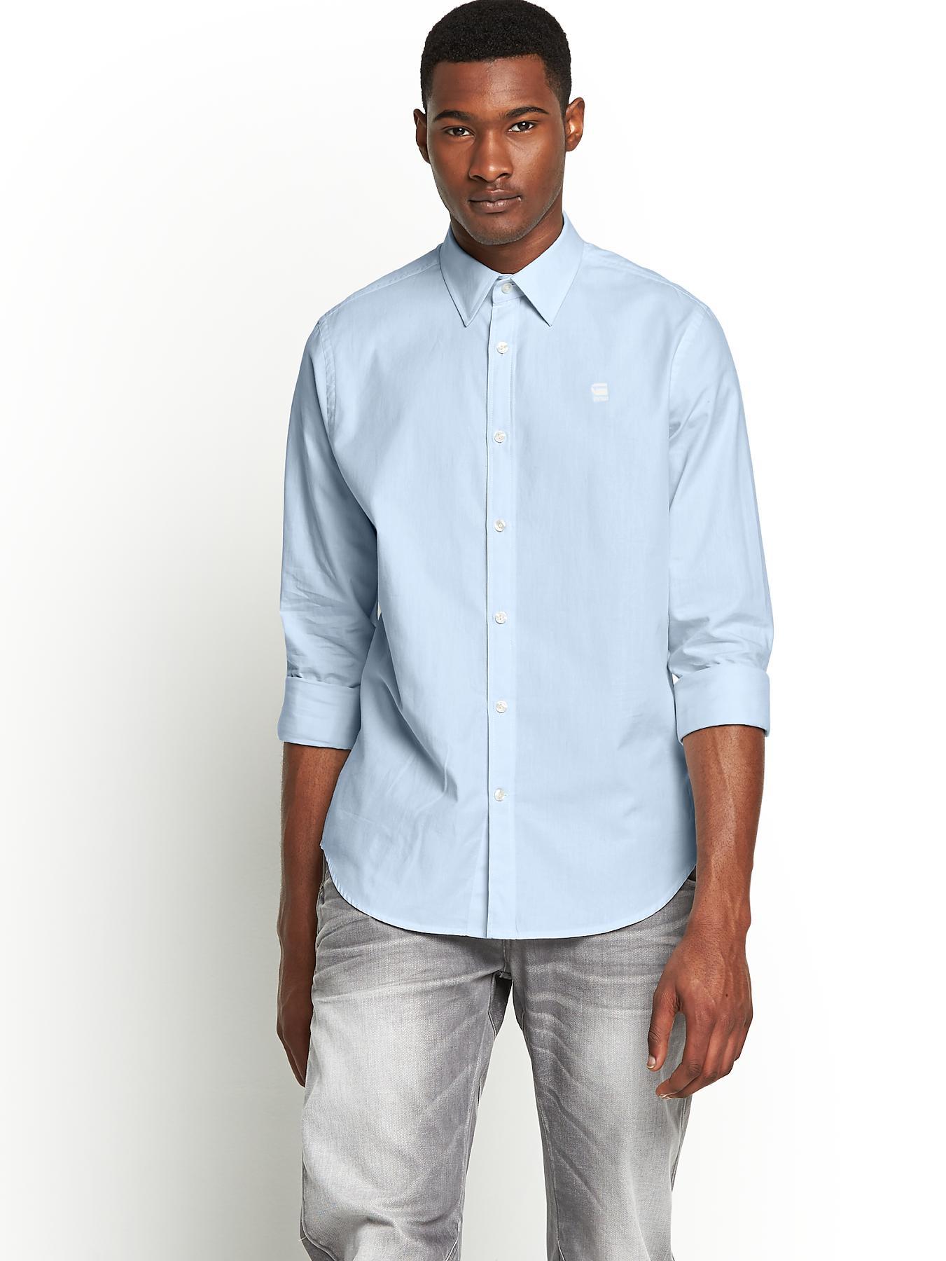 Mens Correct Core Long Sleeve Shirt, Blue Mens Correct Core Long Sleeve Shirt, Blue