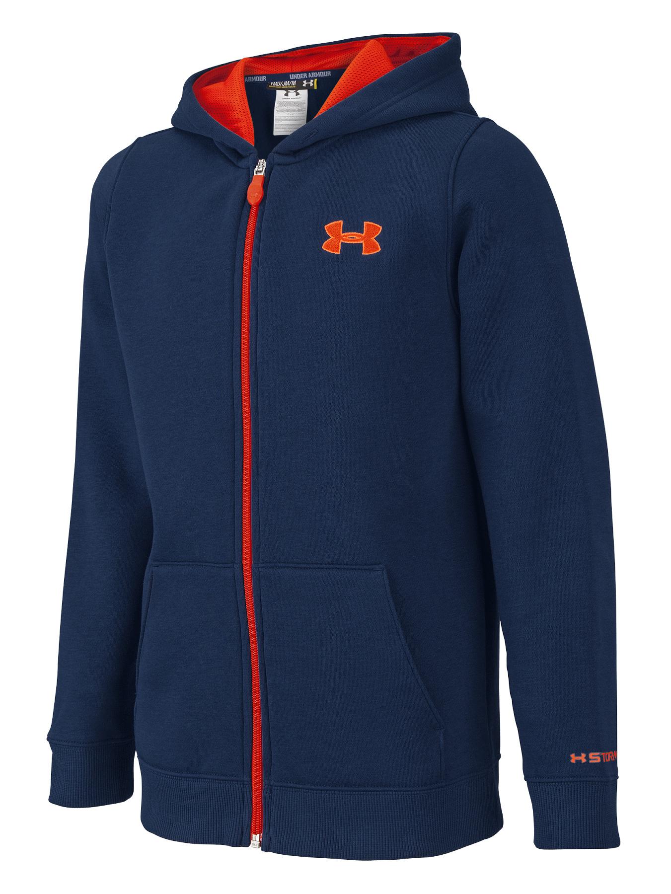 Youth Boys Storm Fully Zipped Hoody, Navy Youth Boys Storm Fully Zipped Hoody, Navy