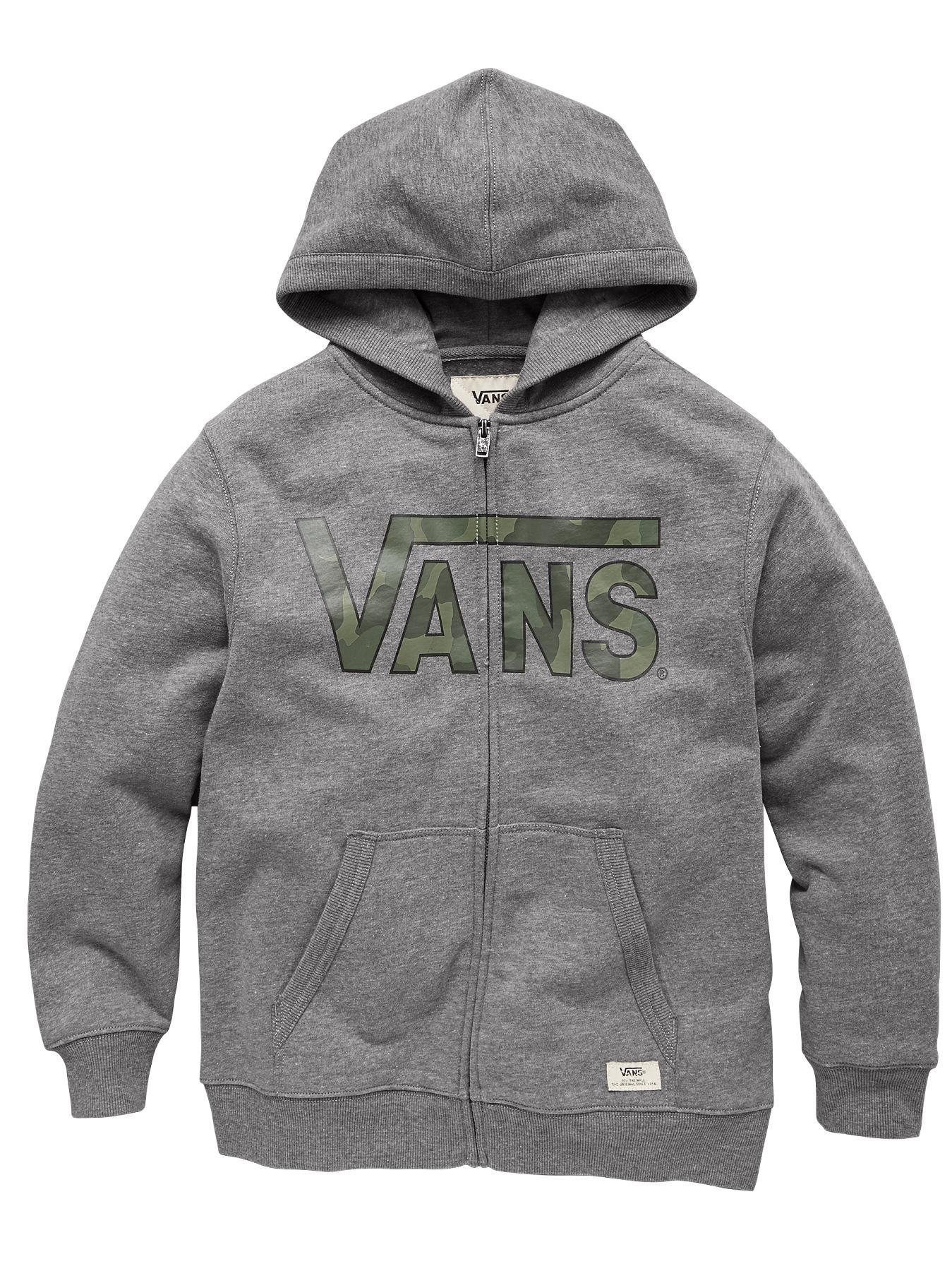 Youth Boys Classic Zip Hoody, Grey Youth Boys Classic Zip Hoody, Grey