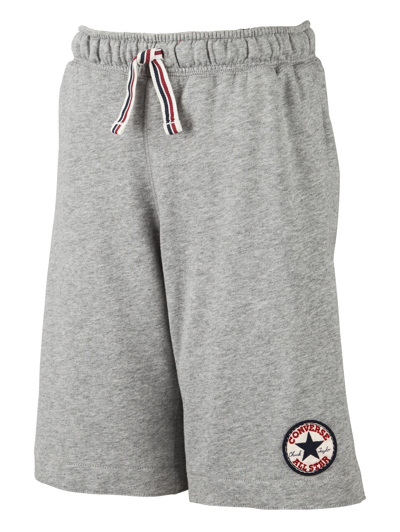 Youth Boys Chuck Patch Shorts, Grey Youth Boys Chuck Patch Shorts, Grey