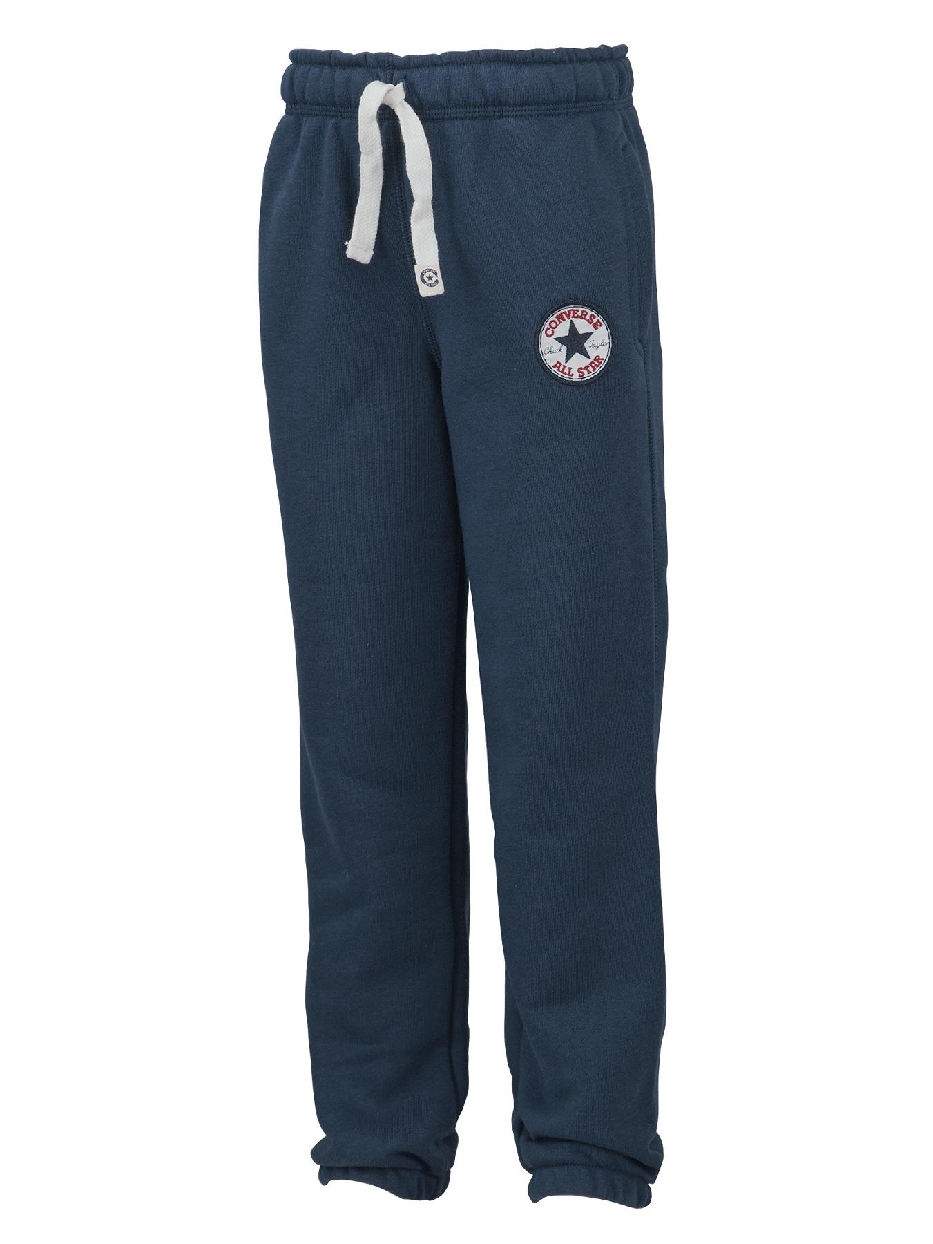 Little Boys Chuck Patch Fleece Pants - Navy, Navy Little Boys Chuck Patch Fleece Pants - Navy, Navy