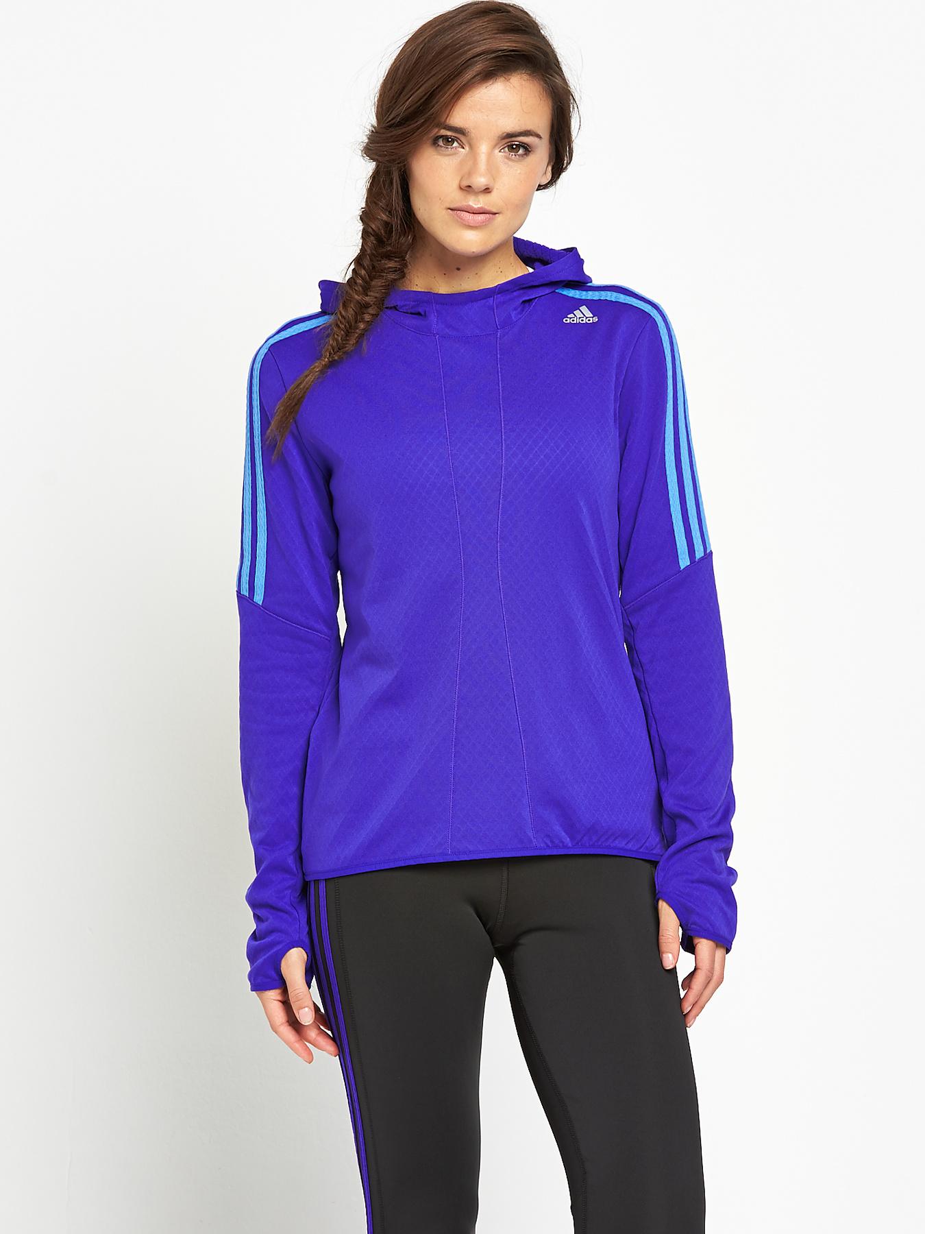 Response Running Hooded Top, Purple Response Running Hooded Top, Purple