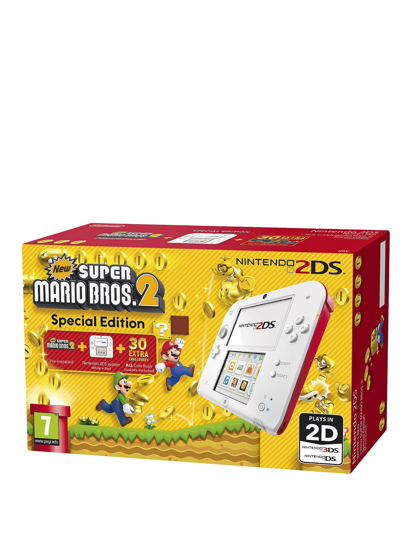 2DS White and Red Console 2DS White and Red Console